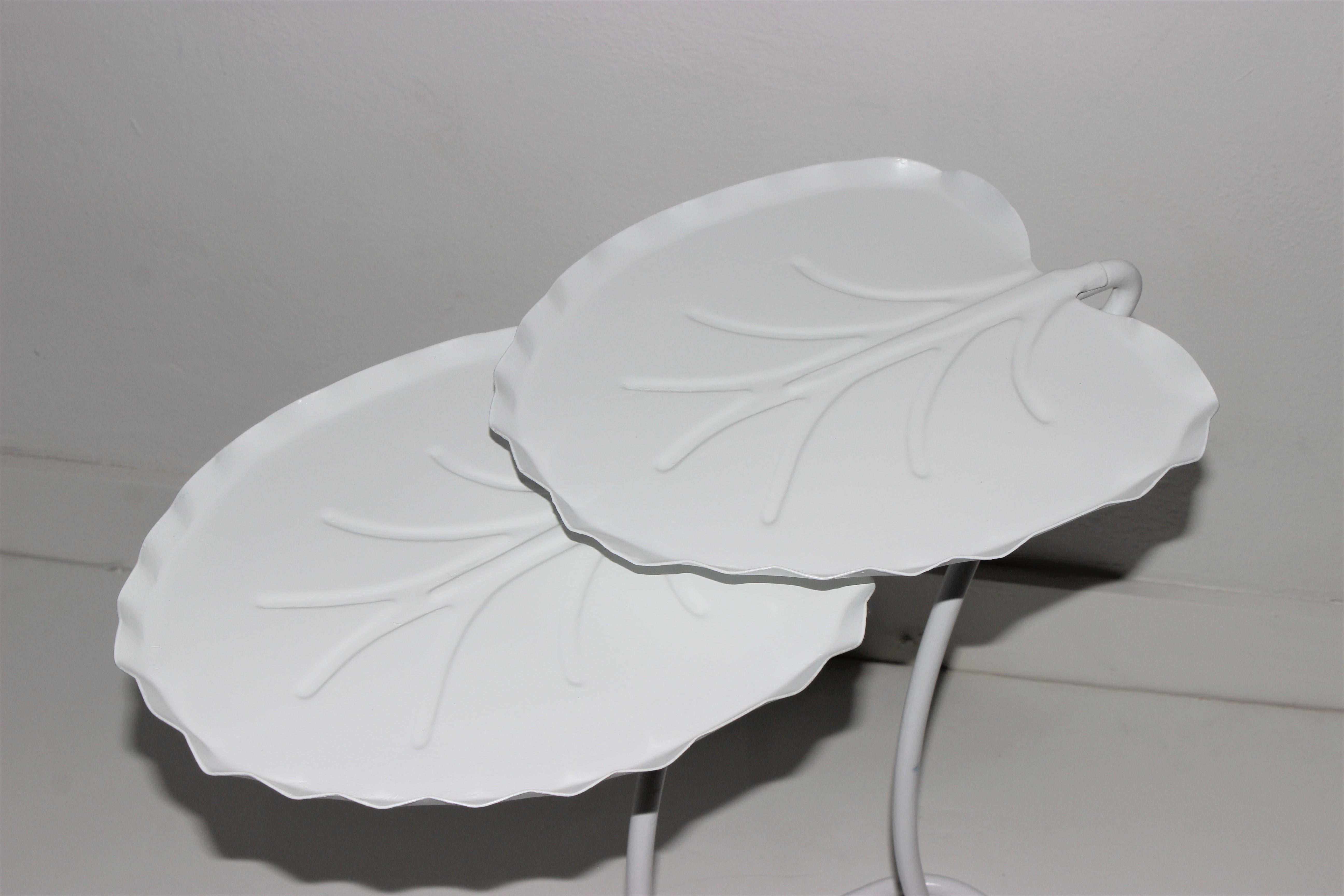 Two Piece Set of  Salterini Nesting Lily Pad Tables 7