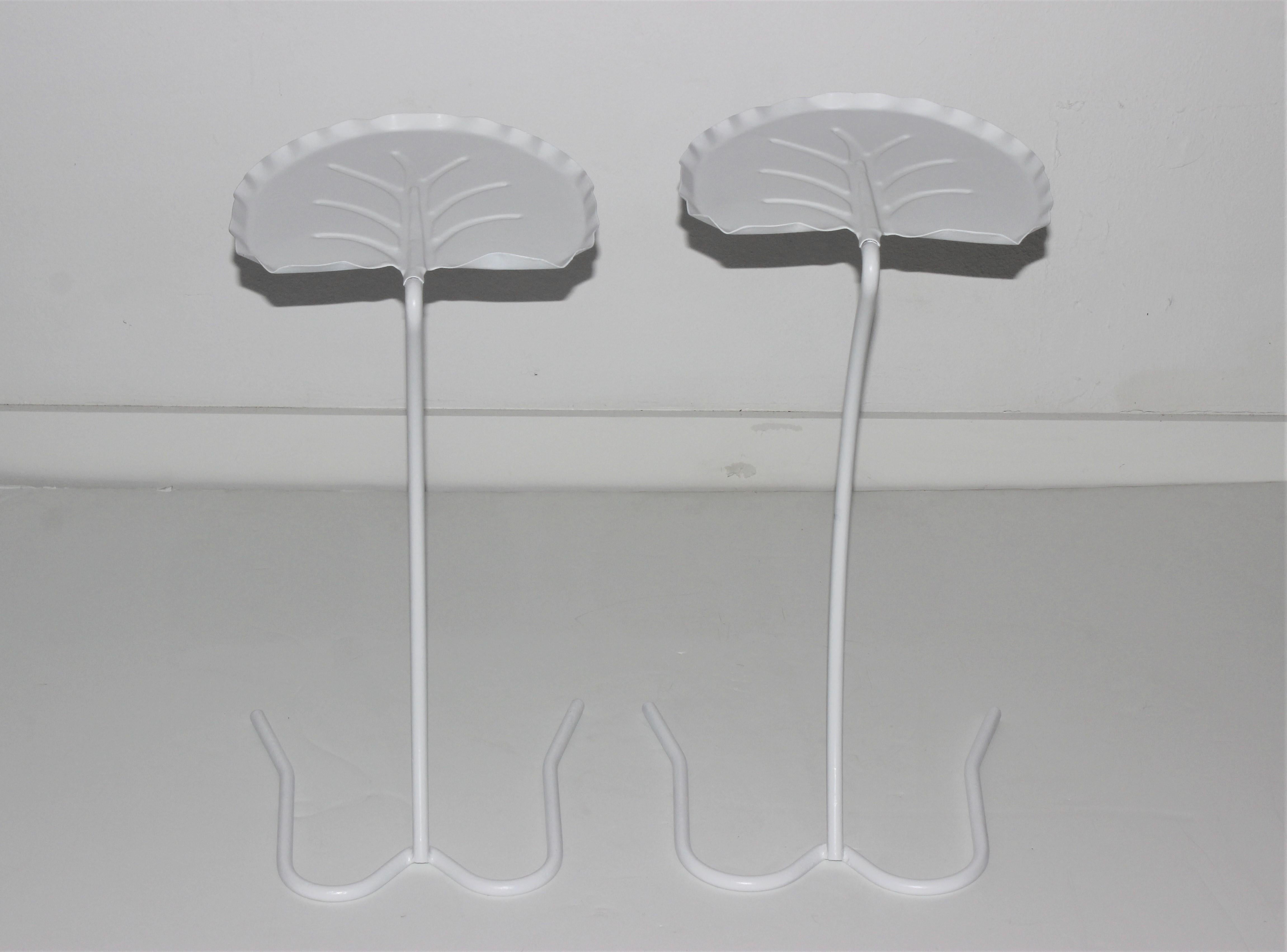 Two Piece Set of  Salterini Nesting Lily Pad Tables 9