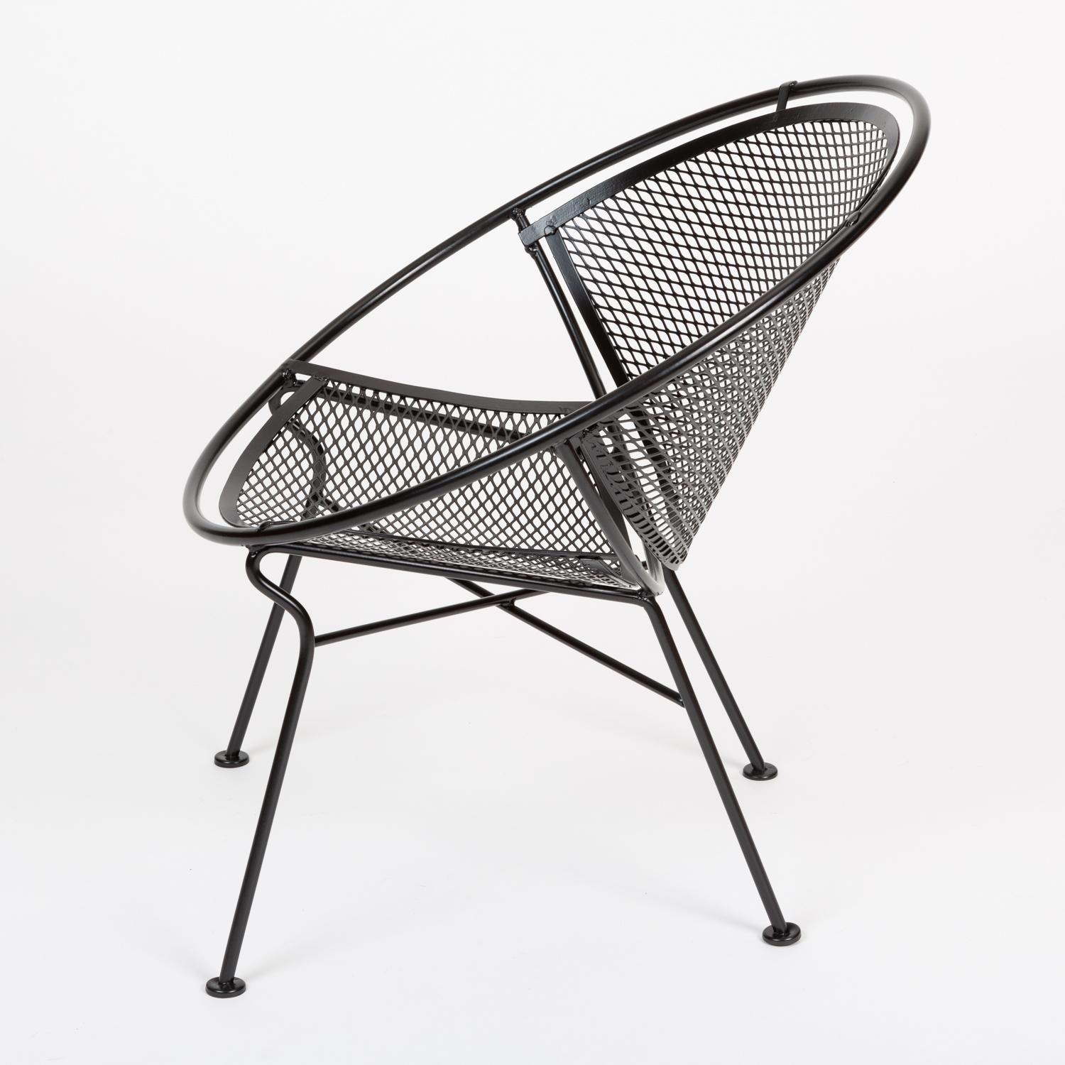 Powder-Coated Pair of Salterini “Radar” Lounge Chairs