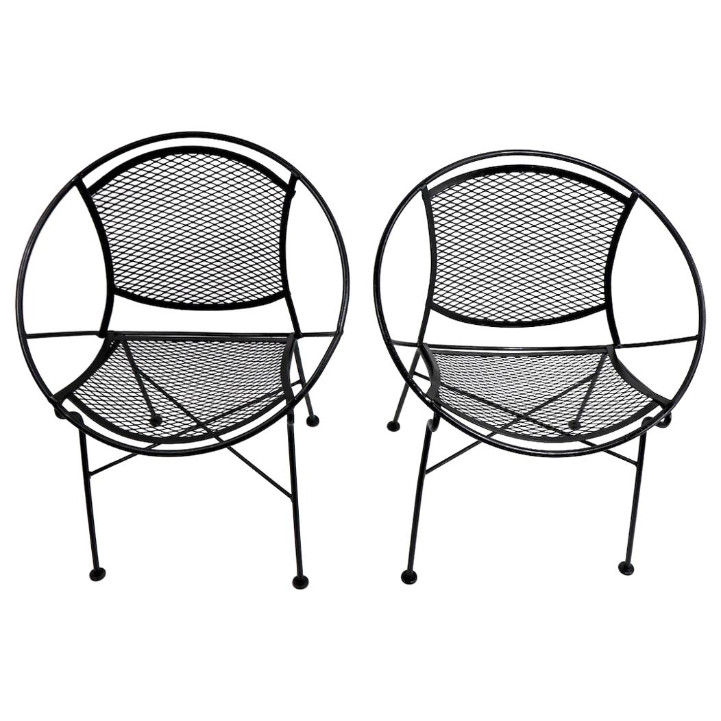 Pair of Salterini Radar Lounge Chairs