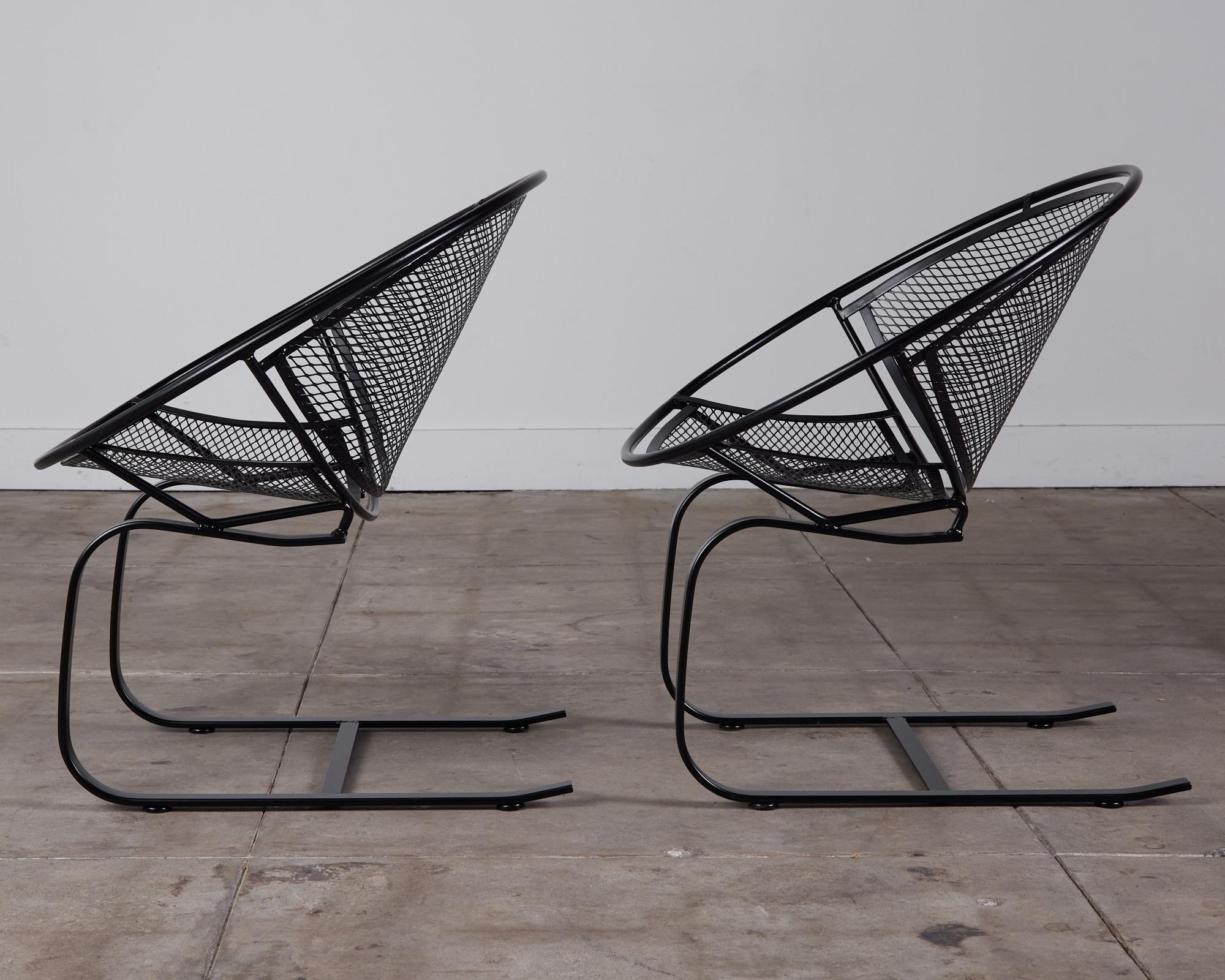American Pair of Salterini “Radar” Rocking Chairs by Maurizio Tempestini