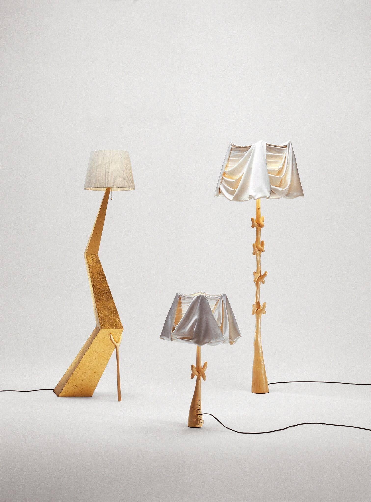 Ein Paar surrealistische Bracelli-Lampen von Salvador Dali, Black Label, limitierte Auflage (Stoff) im Angebot