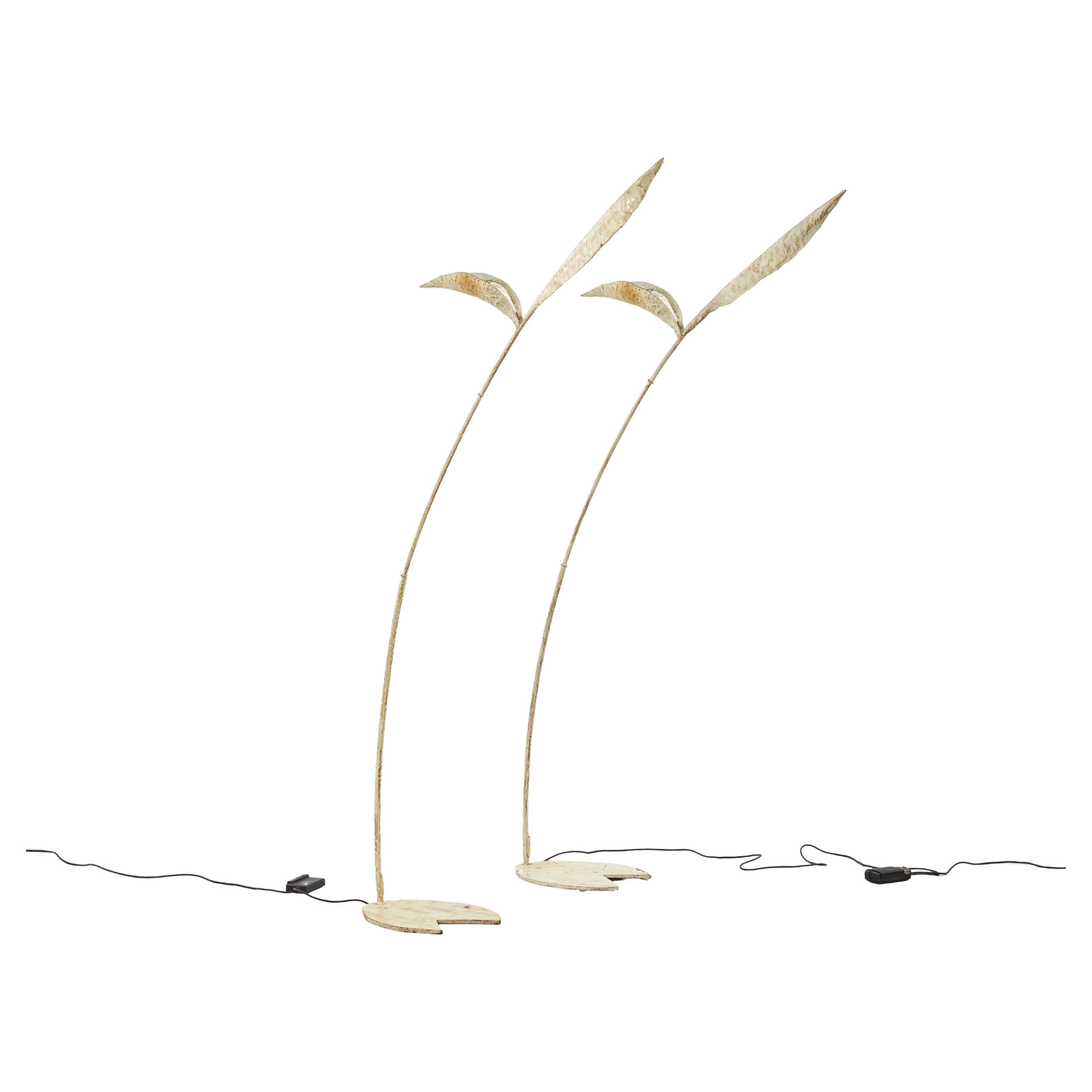 Pareja de lámparas de pie Salvino Marsura 
Strelitzia
 - Italia, años 2000