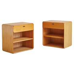 Pair of 'Samara Series' Beech Wood Nightstands by Derk Jan De Vries for Maisa