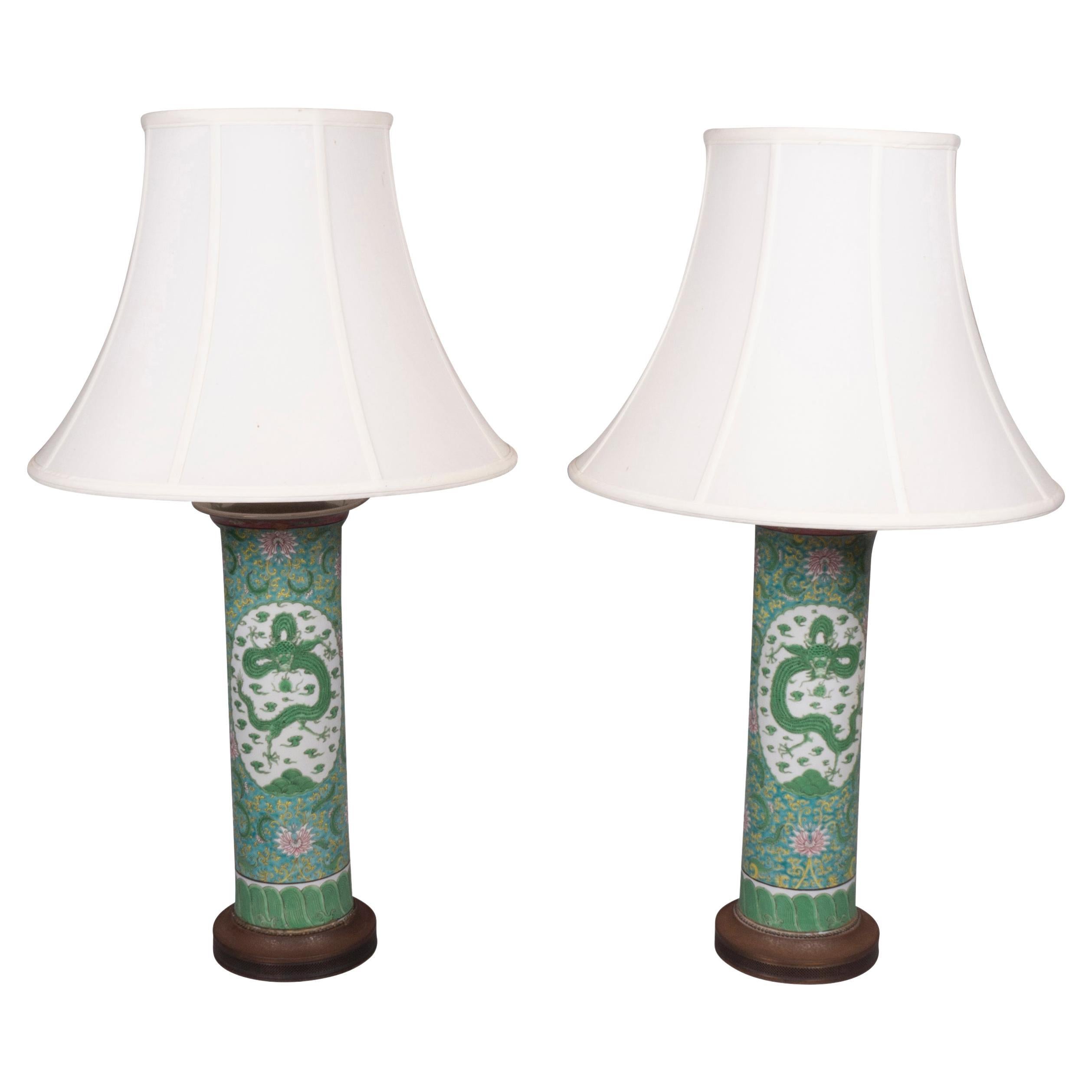 Pair of Samson Porcelain Table Lamps