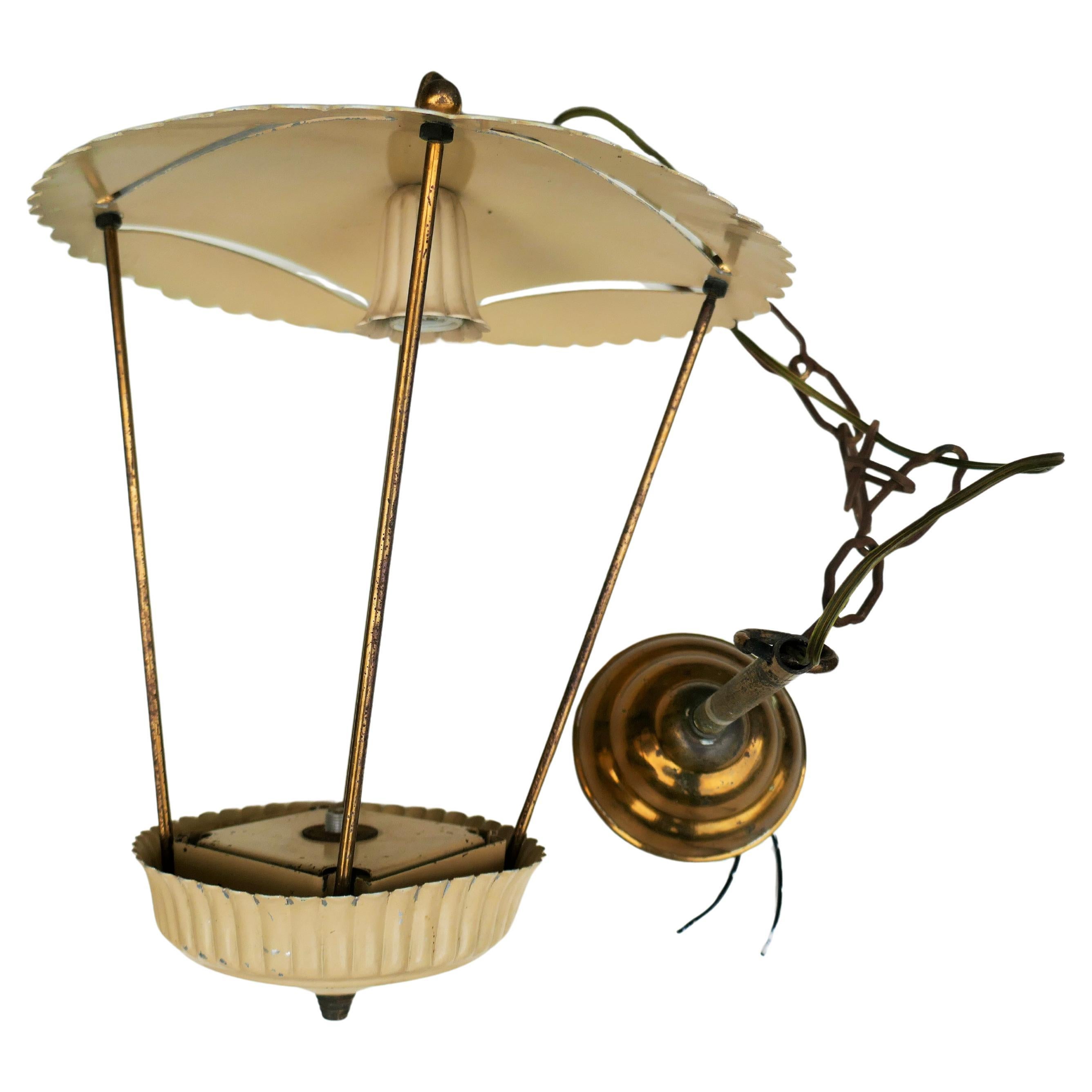 Pair of sandblasted glass lanterns with playing card suits Lanterns Pendant in vendita 4