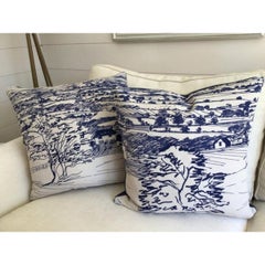 Pair of Sanderson Pillows in Sussex