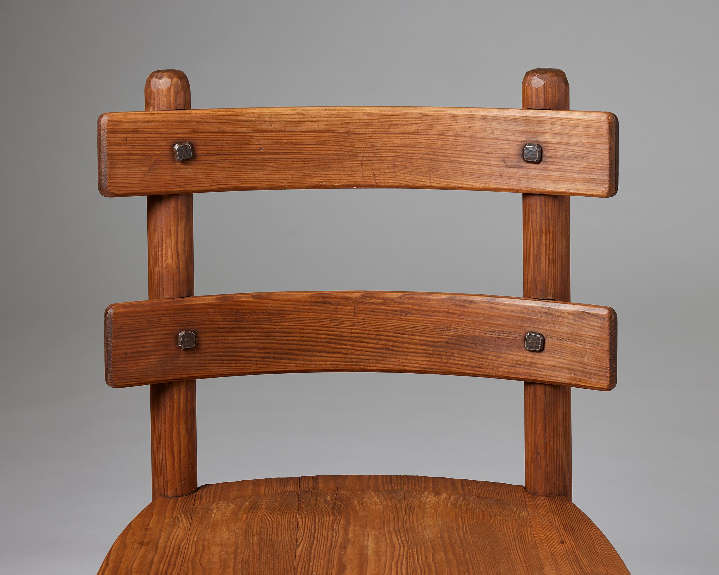 Pair of ‘Sandhamn’ Chairs Designed by Axel Einar Hjorth for Nordiska Kompaniet 6