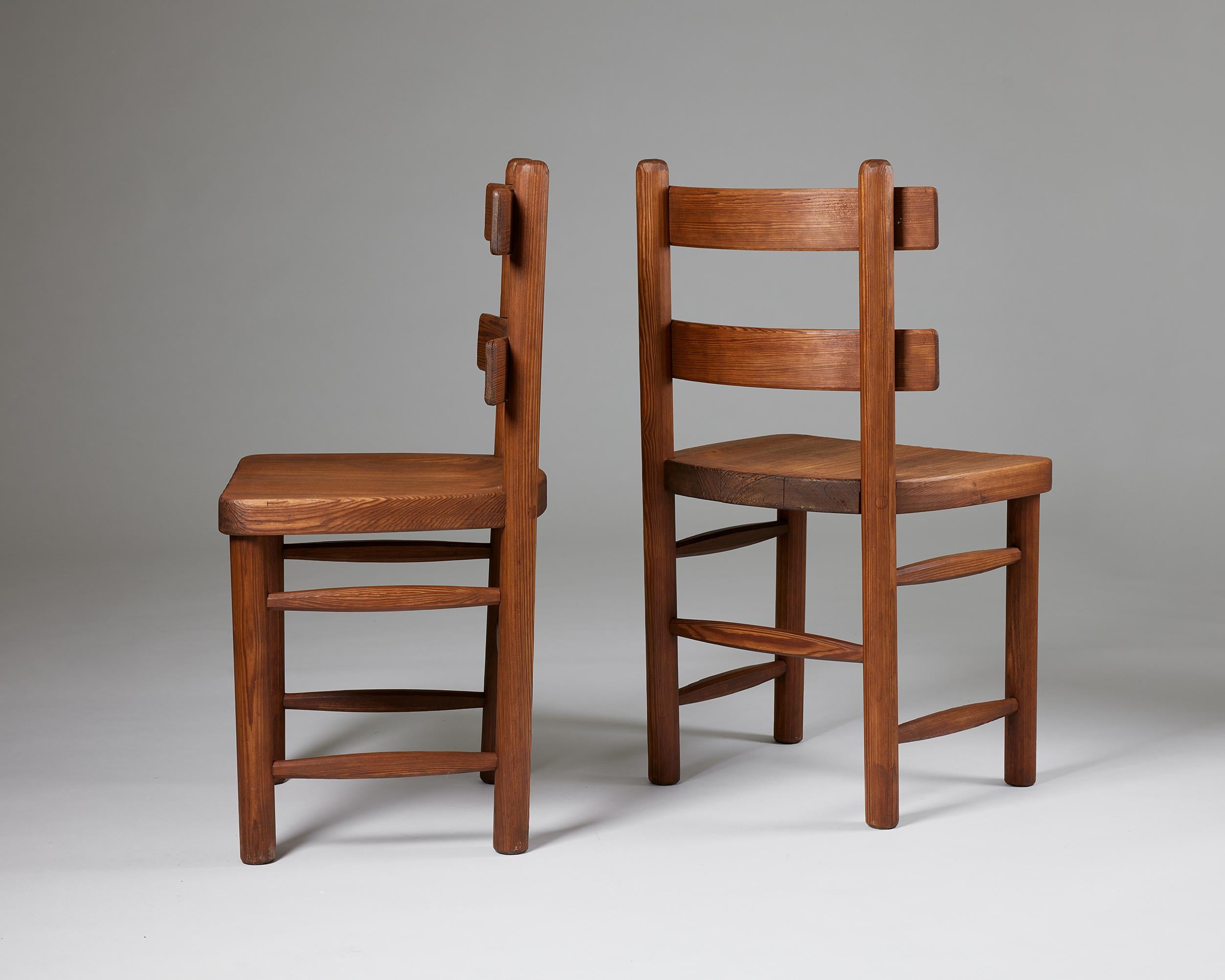 Pair of ‘Sandhamn’ Chairs Designed by Axel Einar Hjorth for Nordiska Kompaniet 1