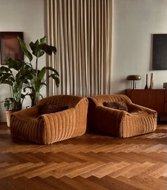 Pair of "Sandra lounge chairs by Annie Hierominus for Cinna, France, 1970s