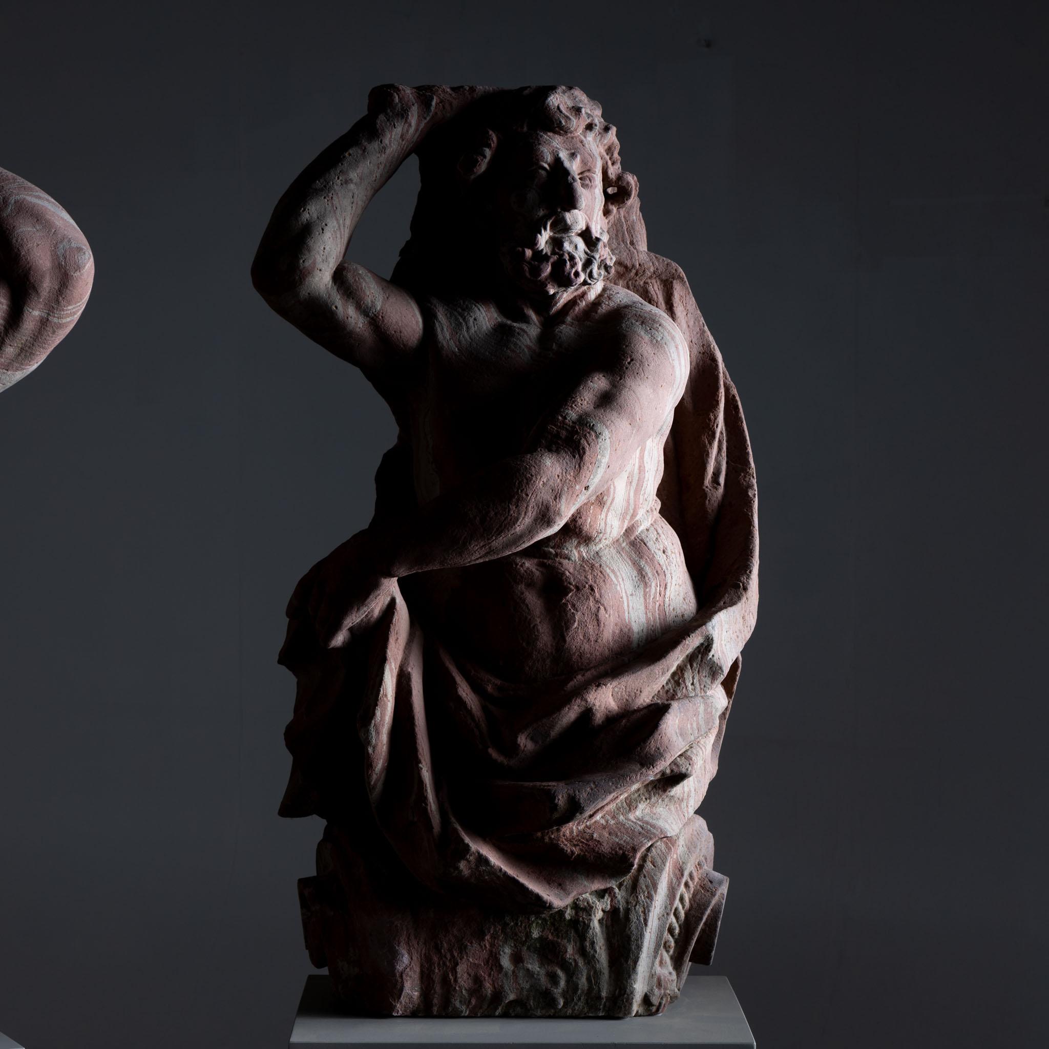 Pair of Sandstone Atlases, Cornelius Andreas Donett (attributed to, 1682-1748) For Sale 2