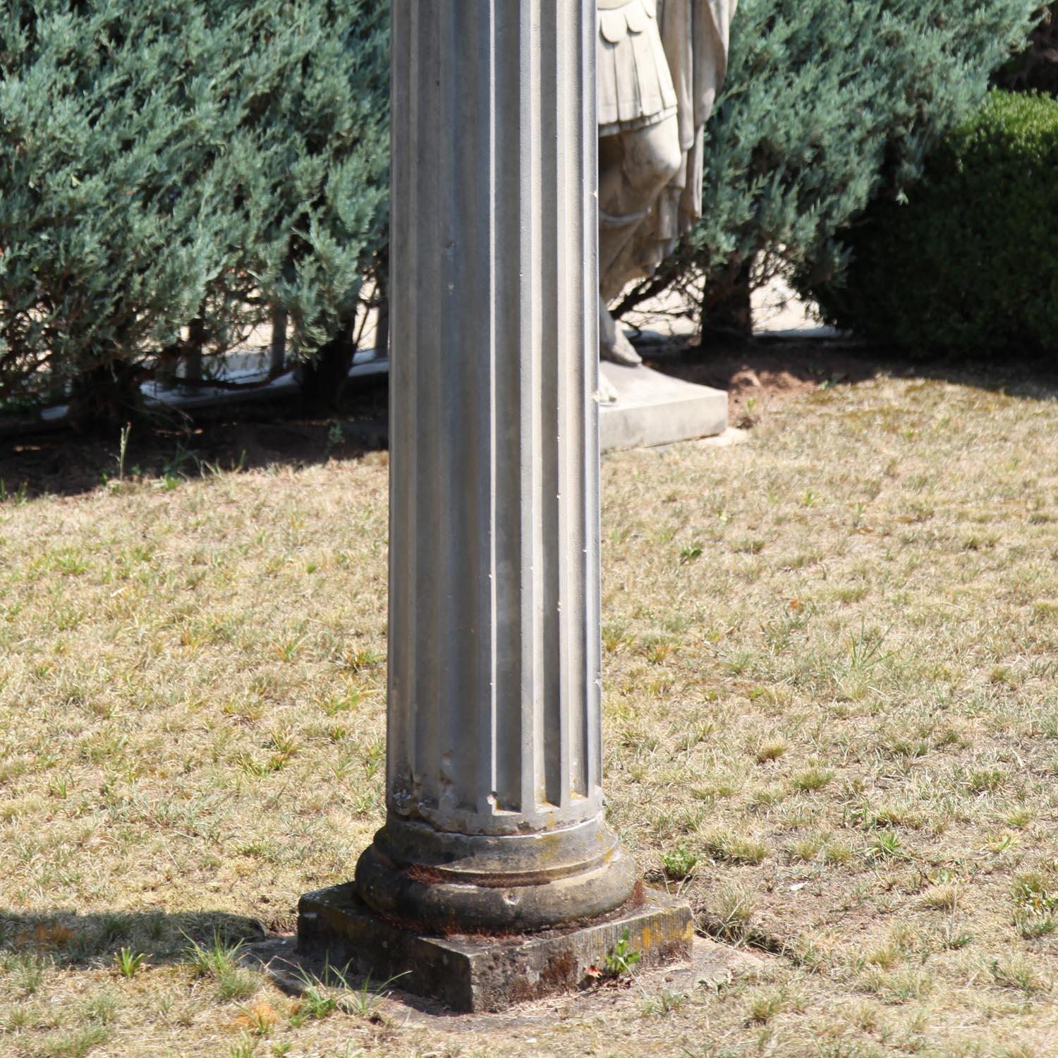 European Pair of Sandstone Columns, Early 19th Century
