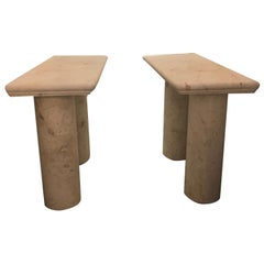 Used Pair of Sandstone Consoles