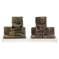 Pair of Sandstone Paragode Guards