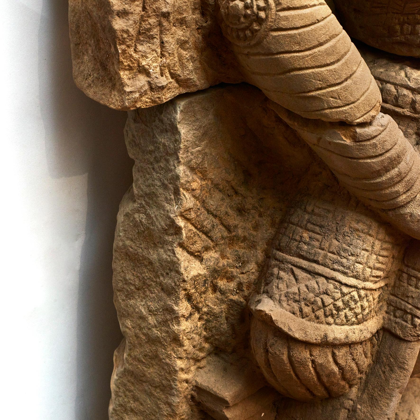 Paar Tempelgarderoben aus Sandstein im Zustand „Gut“ im Angebot in Kastrup, DK