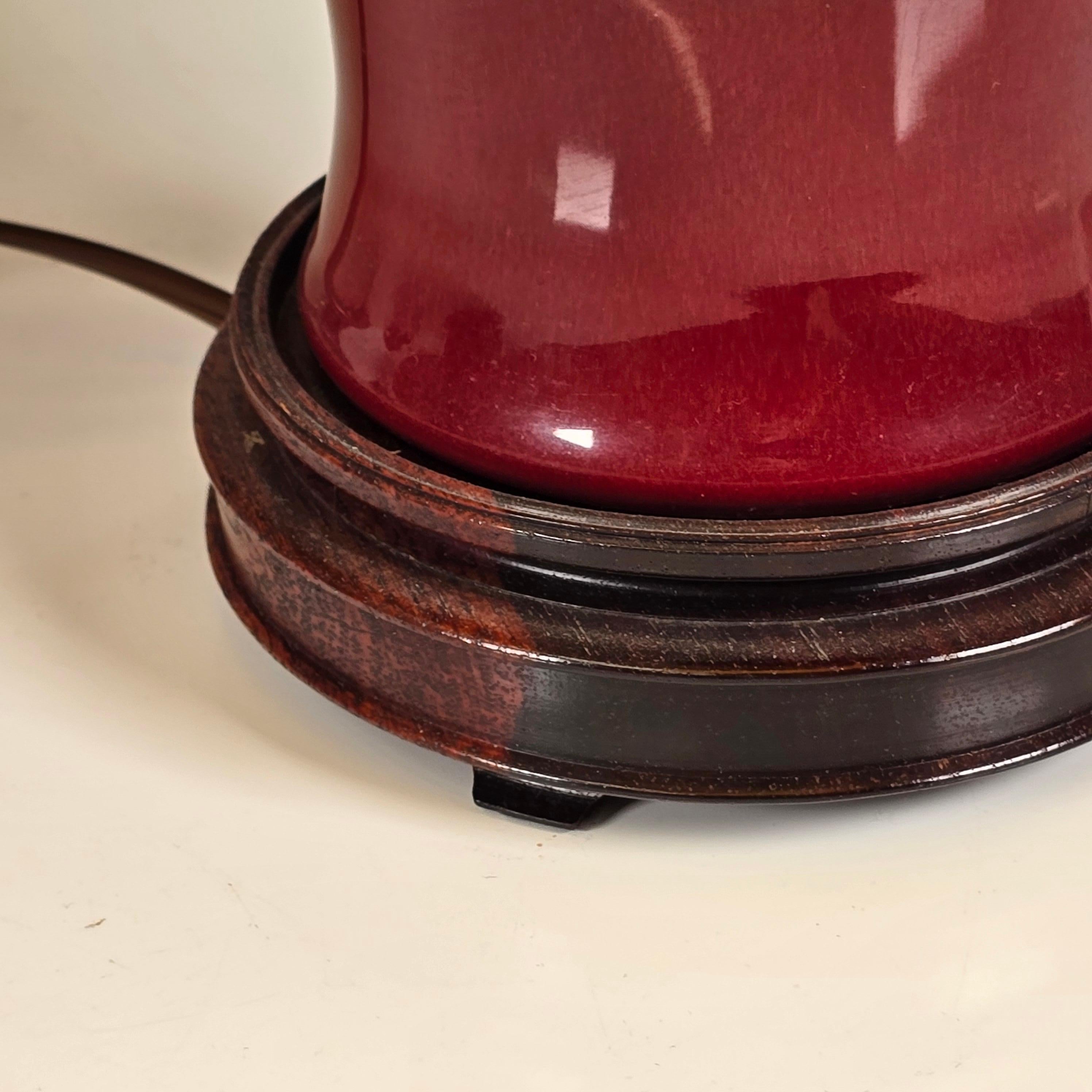 Paire de lampes de table Sang de Boeuf Bon état - En vente à Kilmarnock, VA