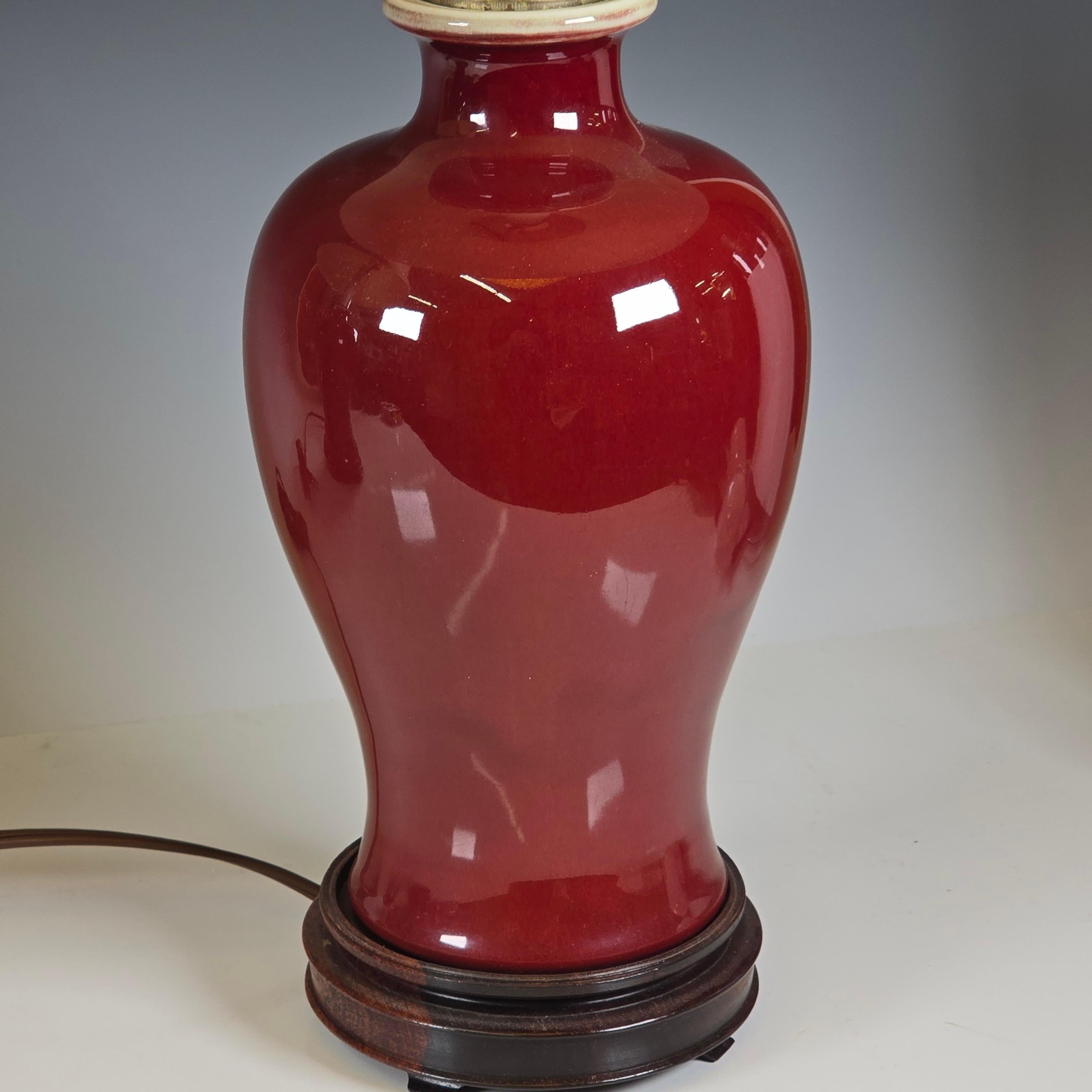 Paire de lampes de table Sang de Boeuf en vente 1