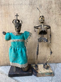 Paar Santa-Muerte-Figuren, Guatemala