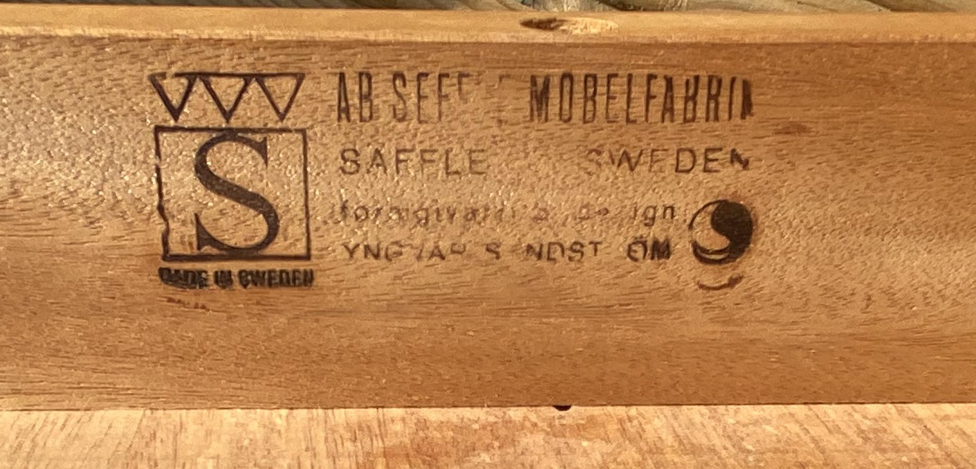 Swedish Pair of Santos Rosewood Tables by Yngve Sandstrom for Seffle Mobelfabrik