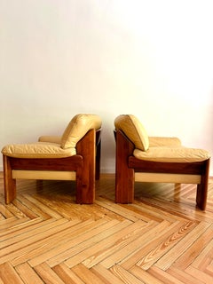 Pair of “Sapporo” armchairs by Mario Marenco for Mobil Girgi, Italy, 1970s