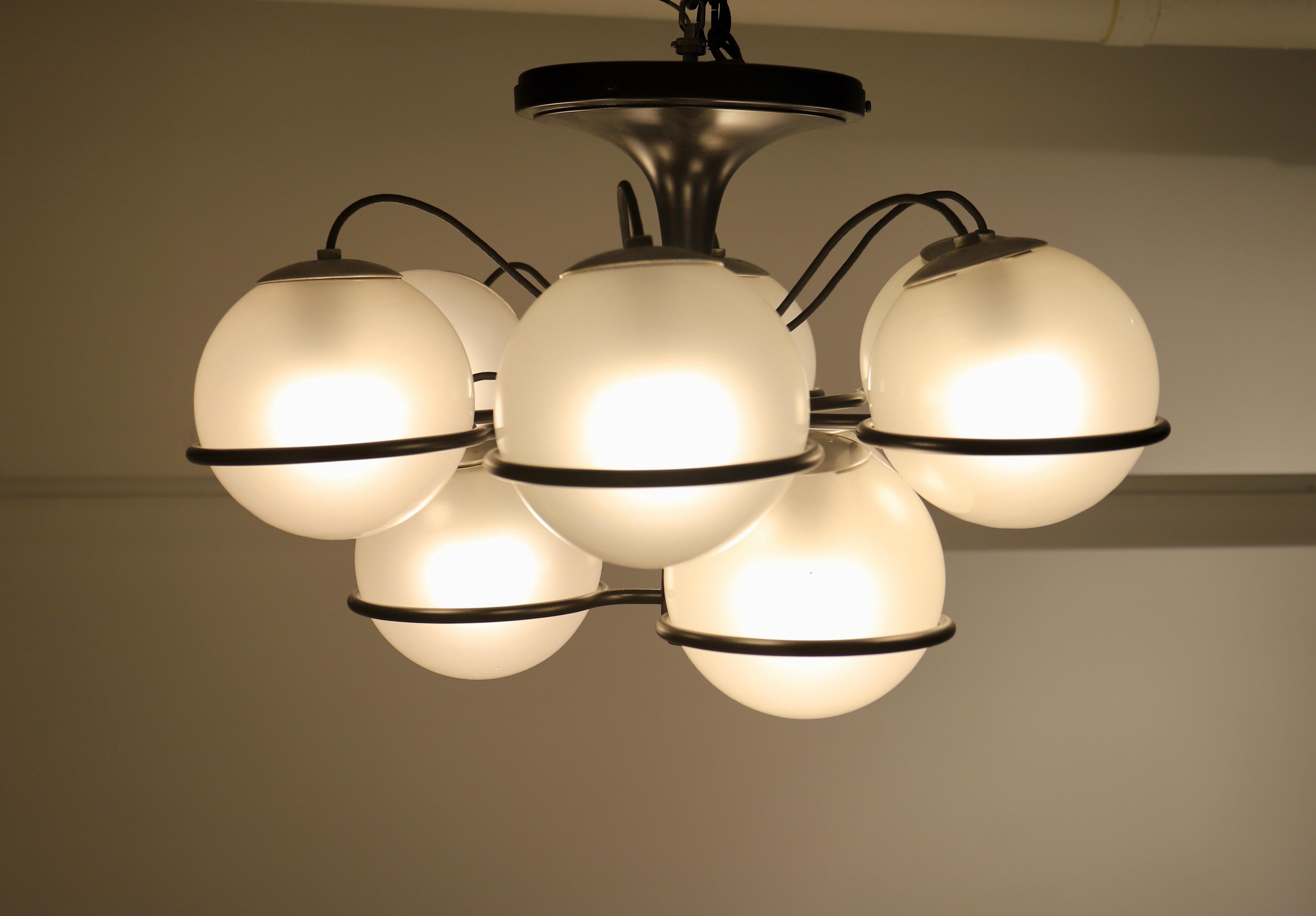 Mid-Century Modern Gino Sarfatti, Model 2042/9 Ceiling Light 1960s  SINGLE