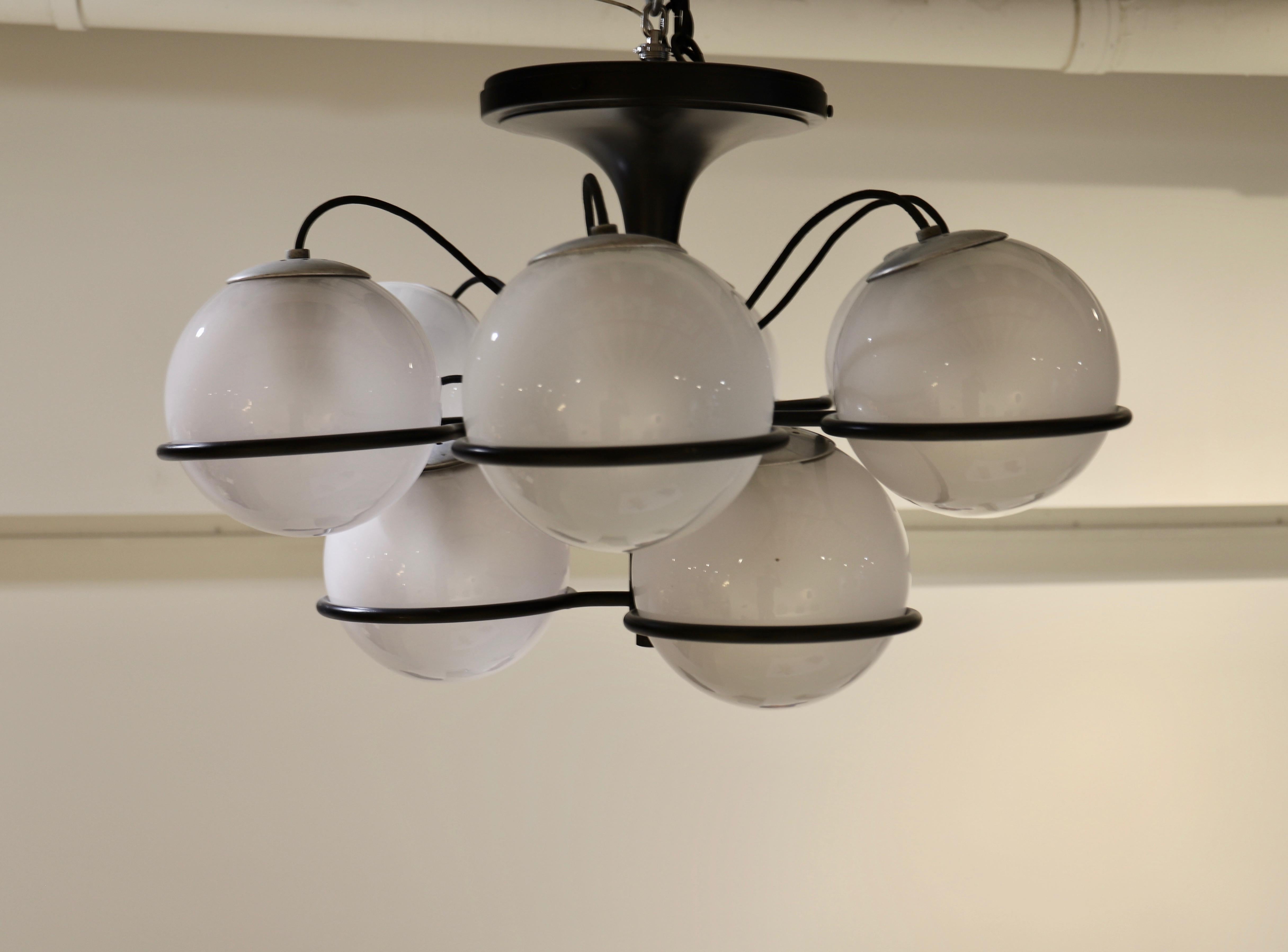 Italian Gino Sarfatti, Model 2042/9 Ceiling Light 1960s  SINGLE For Sale