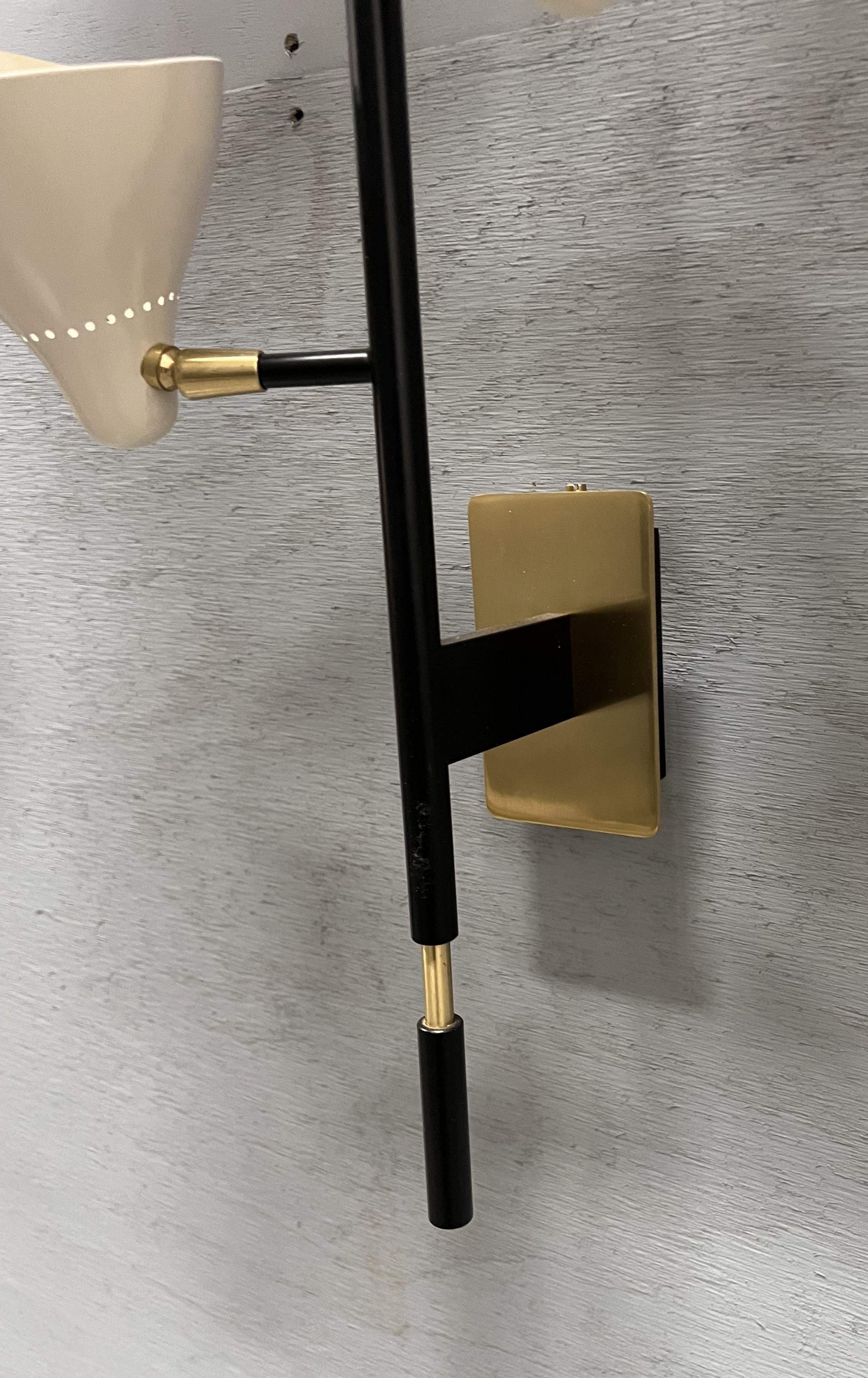 Pair of Sarfatti Style Italian Sconces In Good Condition For Sale In Red Lion, PA