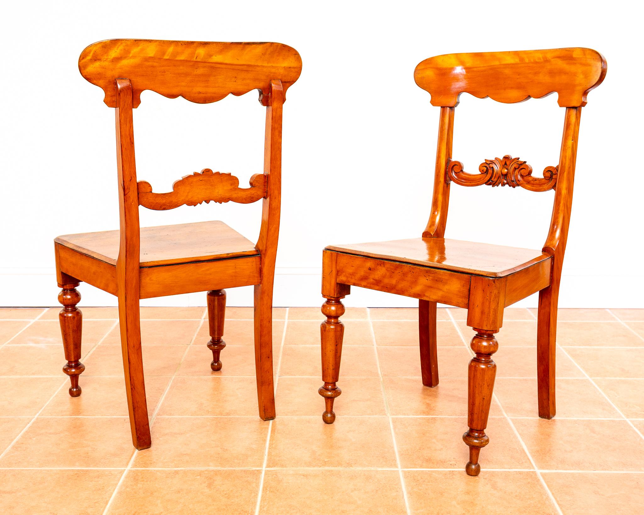 Paire de chaises suédoises Biedermeier Karl Johan Gustavian Fine Antique en vente 4