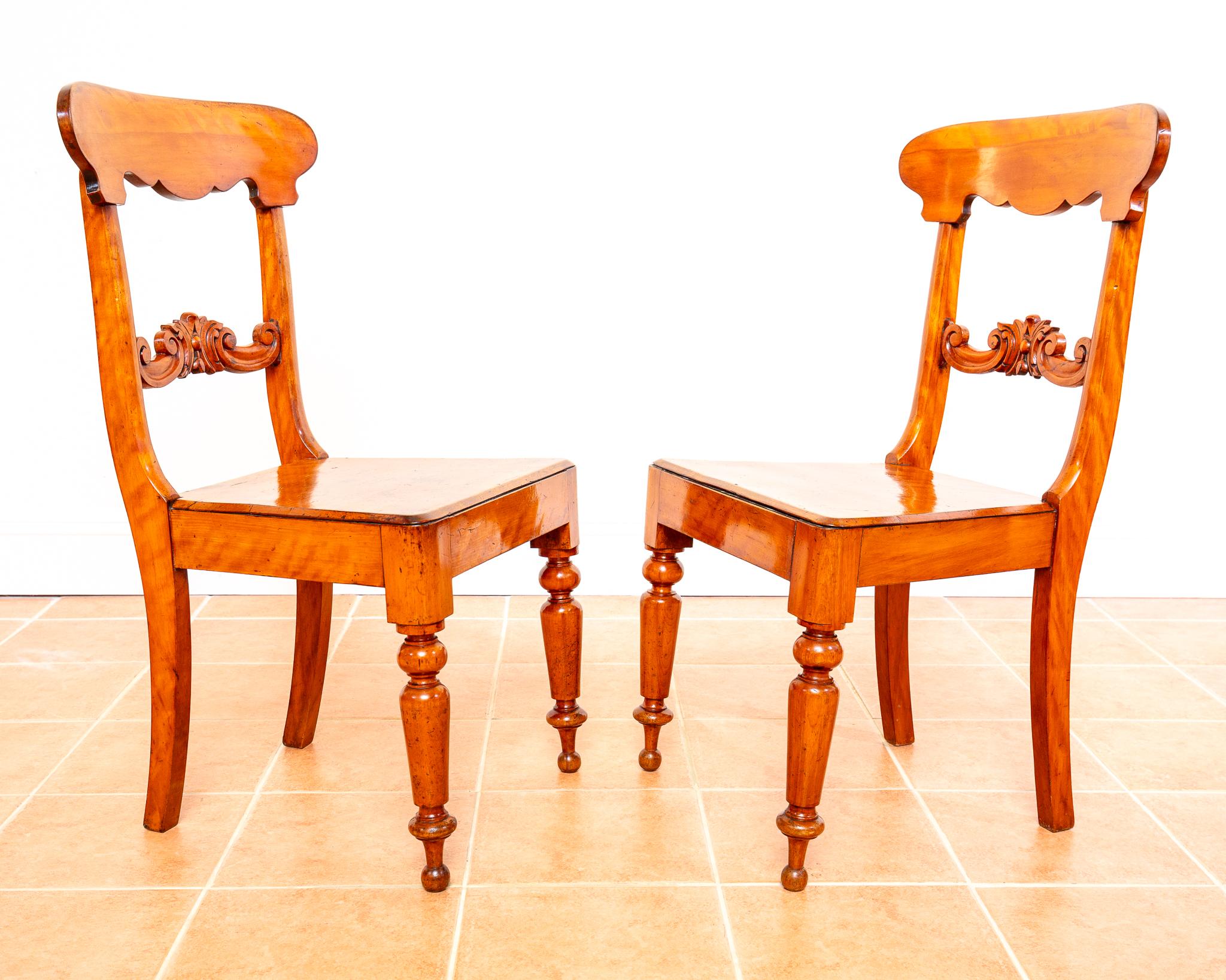 Paire de chaises suédoises Biedermeier Karl Johan Gustavian Fine Antique en vente 5