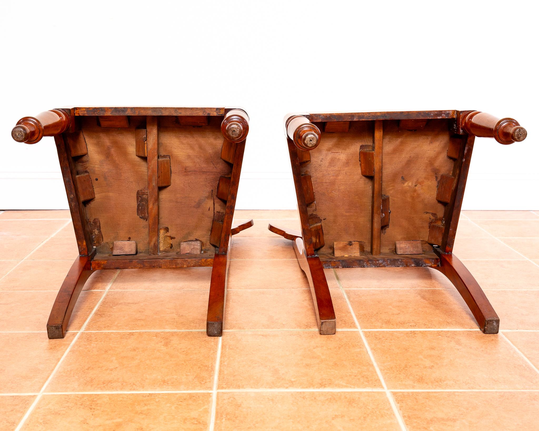 Paire de chaises suédoises Biedermeier Karl Johan Gustavian Fine Antique en vente 12