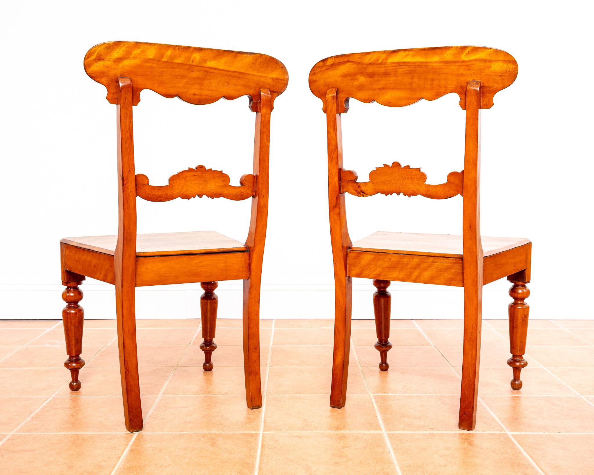 Paire de chaises suédoises Biedermeier Karl Johan Gustavian Fine Antique Bon état - En vente à London, GB