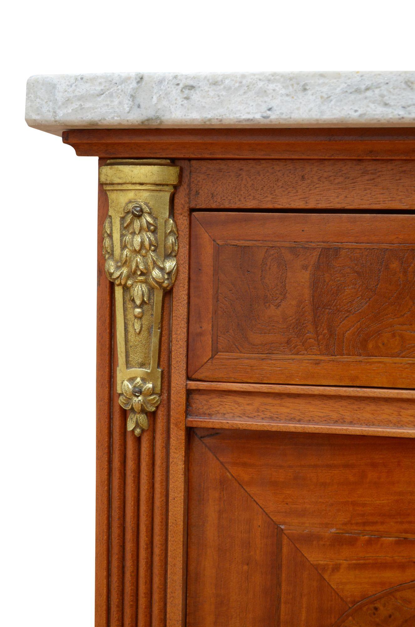 Pair Of Satinwood Bedside Cabinets For Sale 5