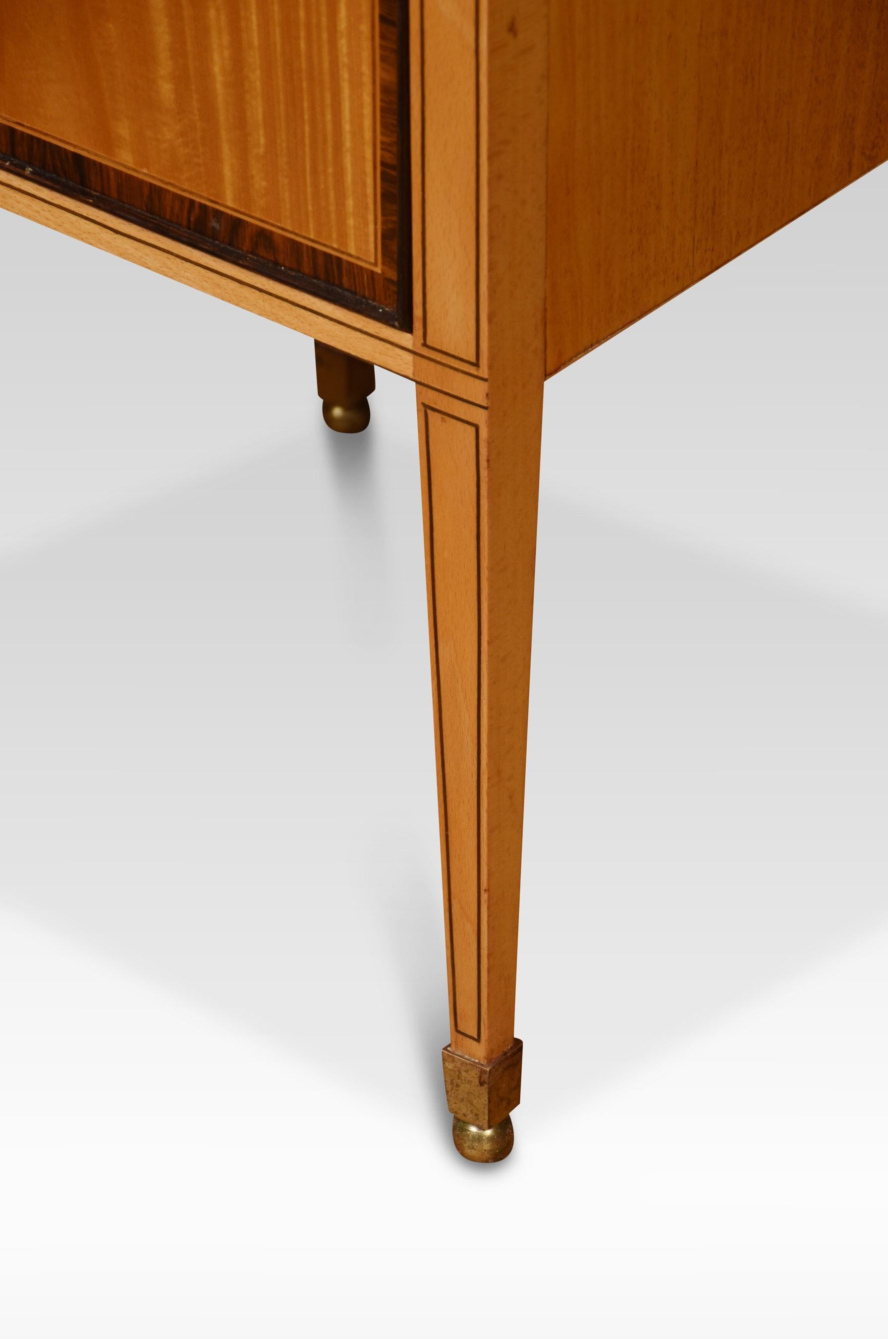 20th Century Pair of Satinwood Bedside Cabinets