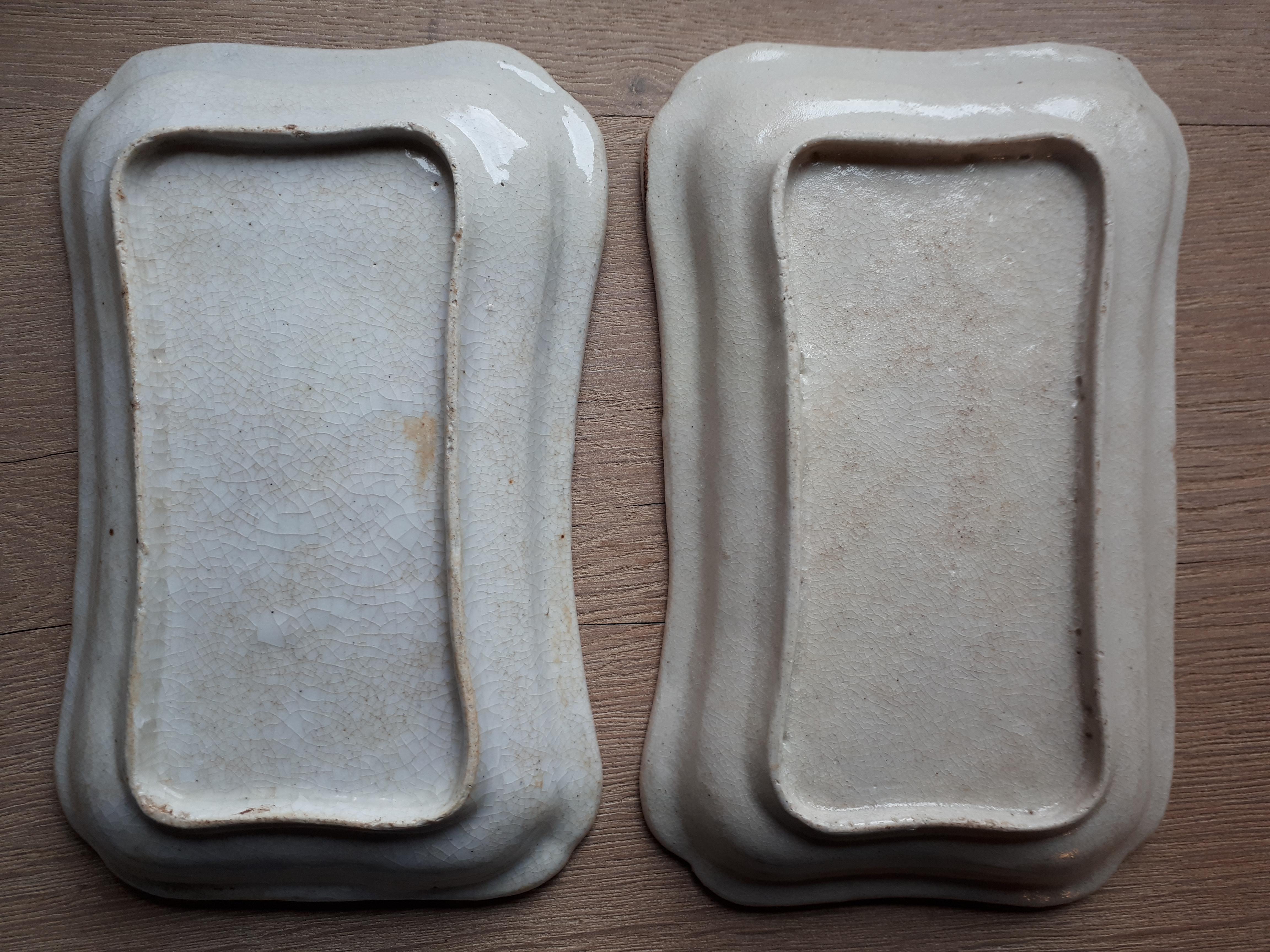 Pair Of Satsuma Earthenware Dishes, Japan 19th Century For Sale 3