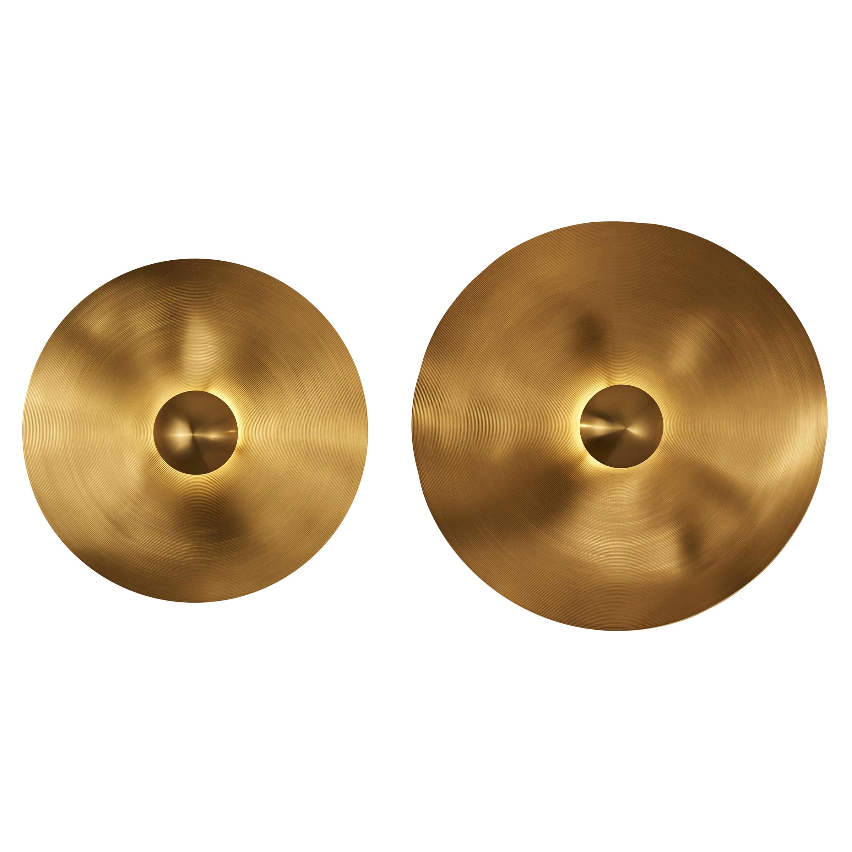 Pair of Saturne Wall Lamps by Mydriaz For Sale