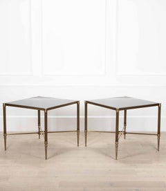 Pair of Savoy Hotel Bronze Side Tables