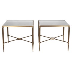 Pair of Savoy Hotel Bronze Side Tables