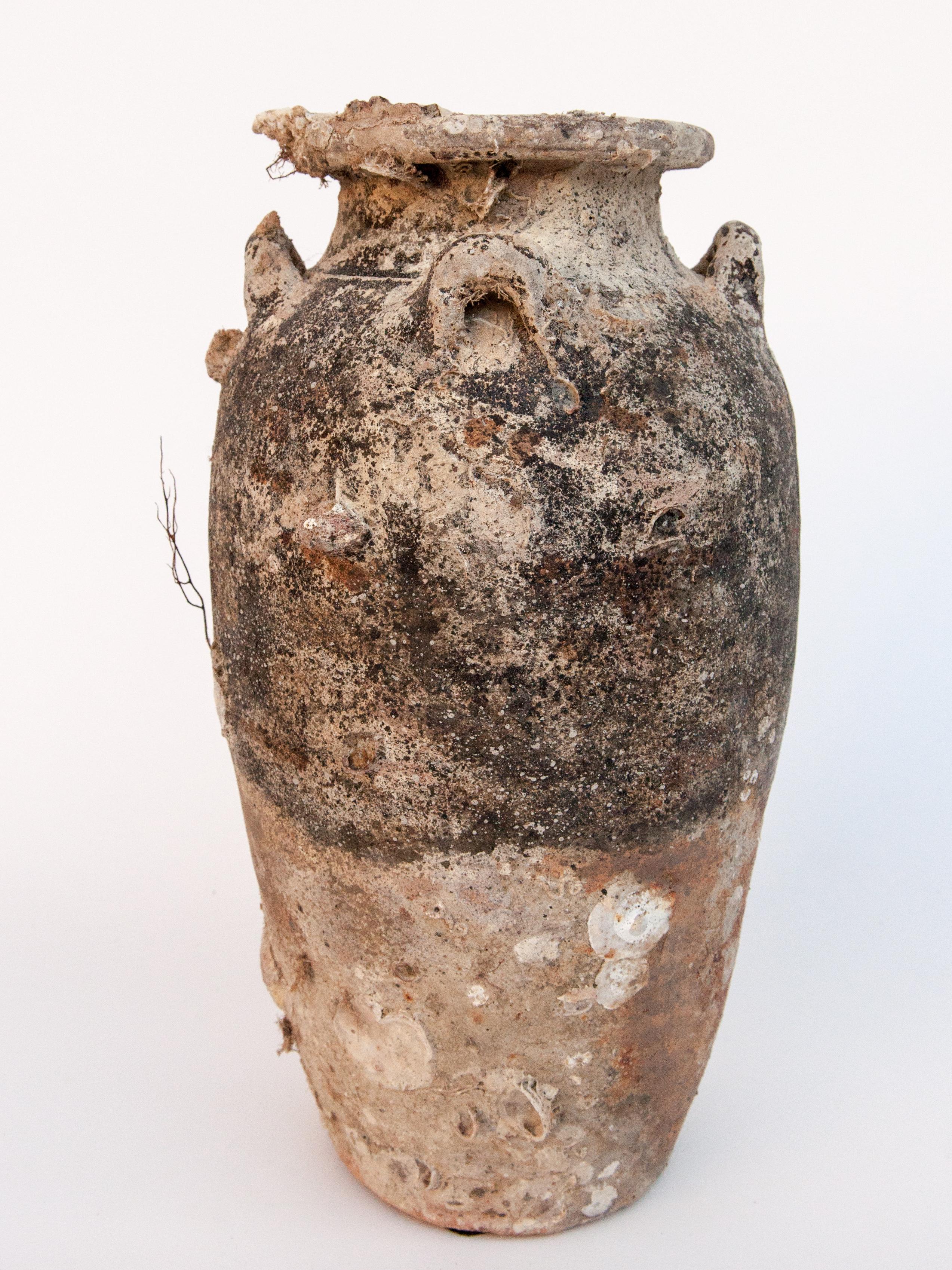 Pair of Sawankhalok Jars with Encrustations, Sawankhalok, Thailand, 15th Century 7