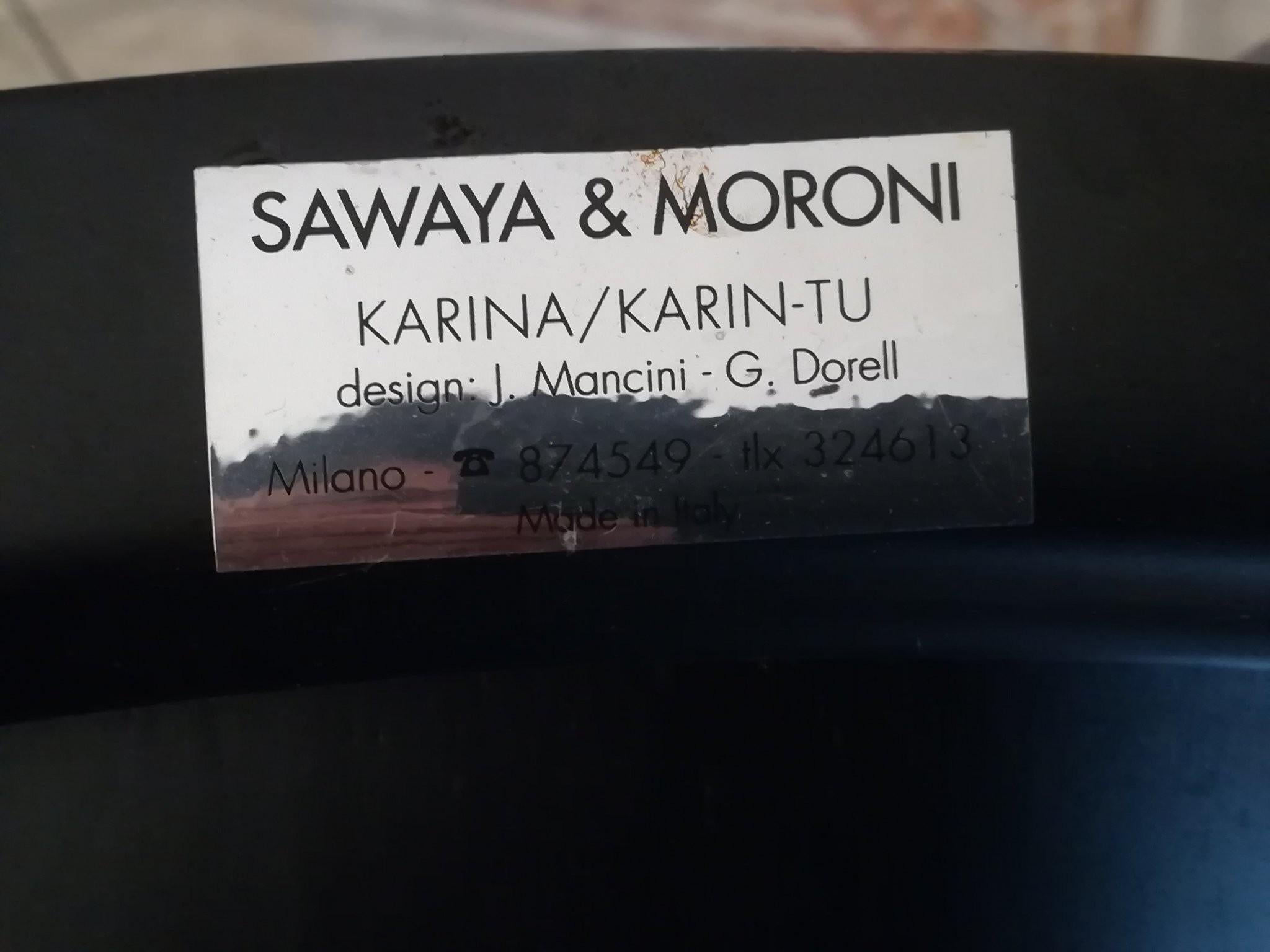 Mid-Century Modern Pair of Sawaya & Moroni Made in Italy Karina TV Chairs, 2000s For Sale
