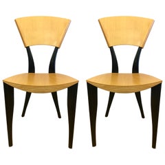 Pair of Sawaya & Moroni Made in Italy Karina TV Chairs J. Mancini & G. Dorell