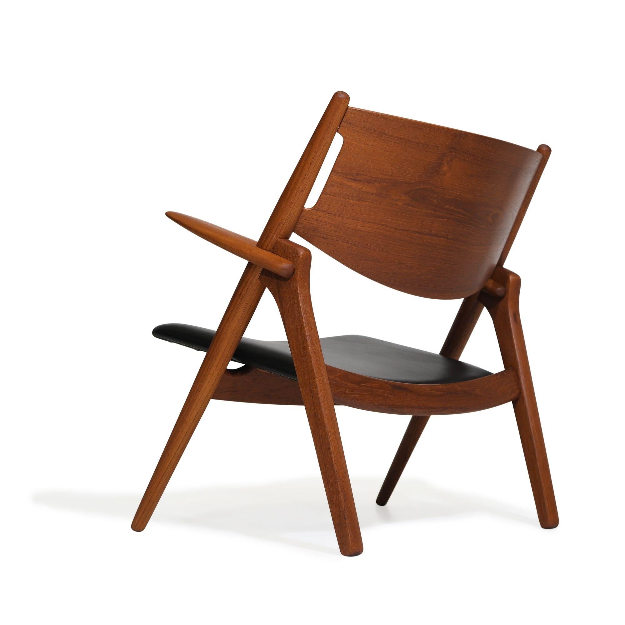 20th Century Pair of Sawbuck Chairs, CH28, by Hans Wegner, 1951