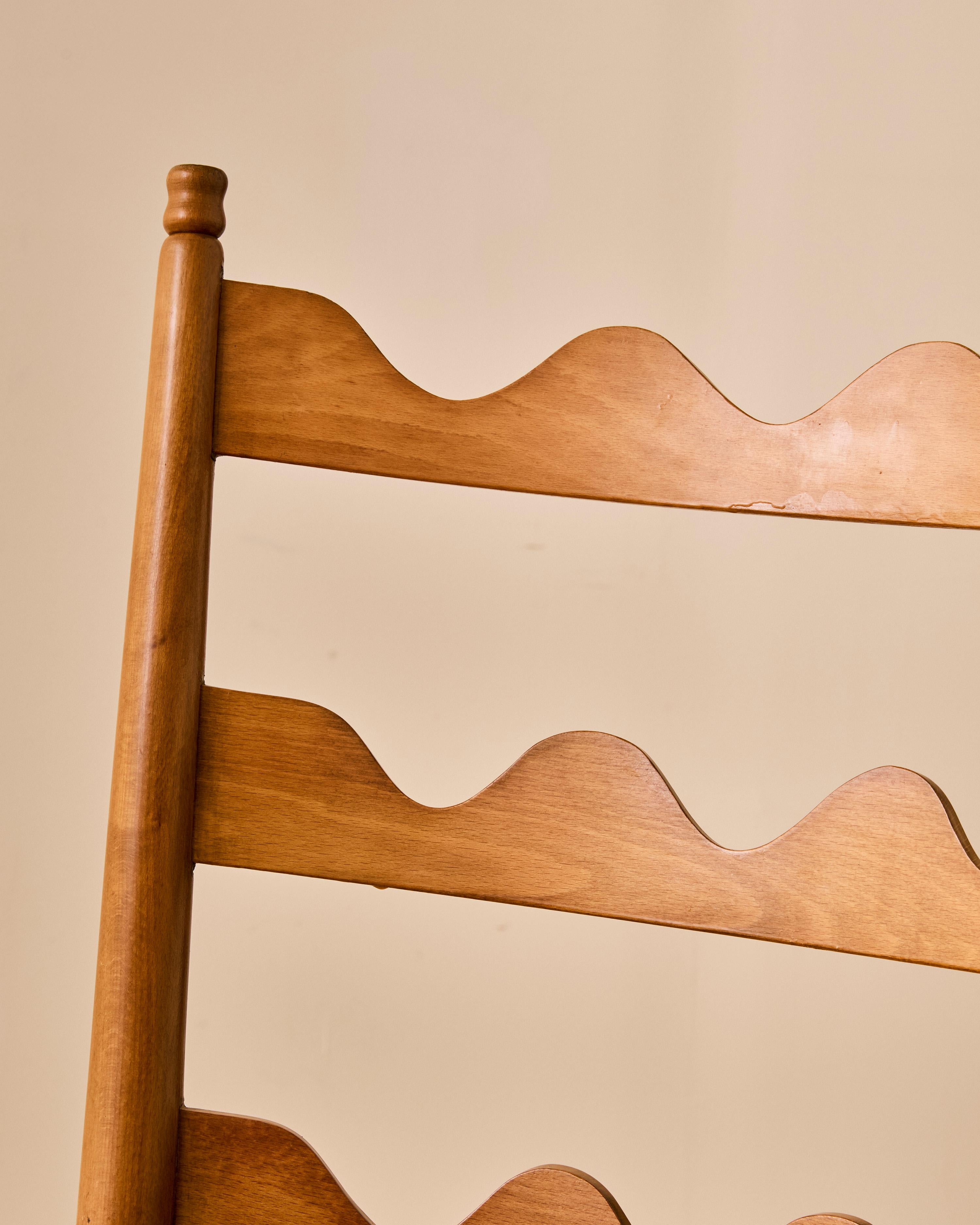 Pair of Scallop Back Armchairs by Paulo Buffa c. 1950 For Sale 3