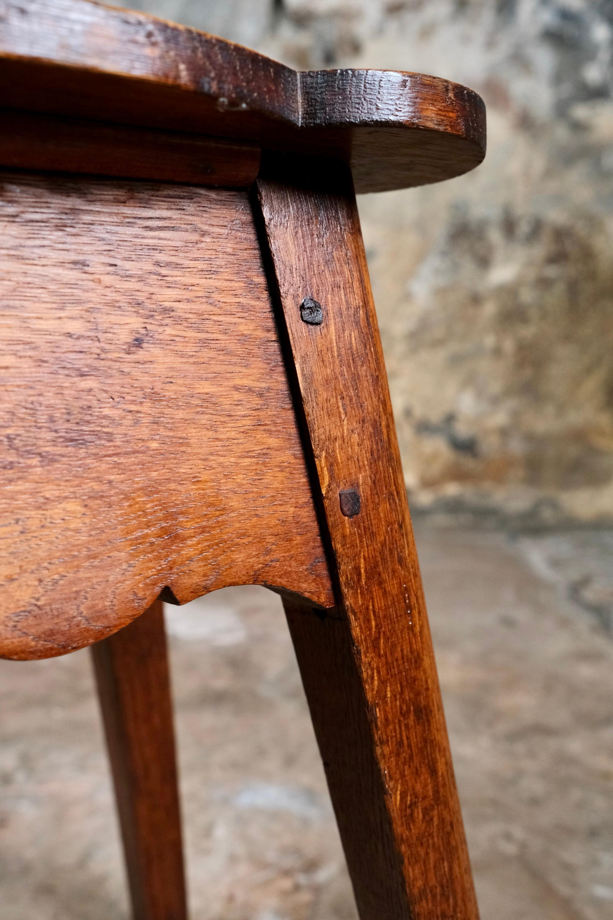 Pareja de taburetes festoneados de madera, Art Decó, Francia, principios del siglo XX en venta 10