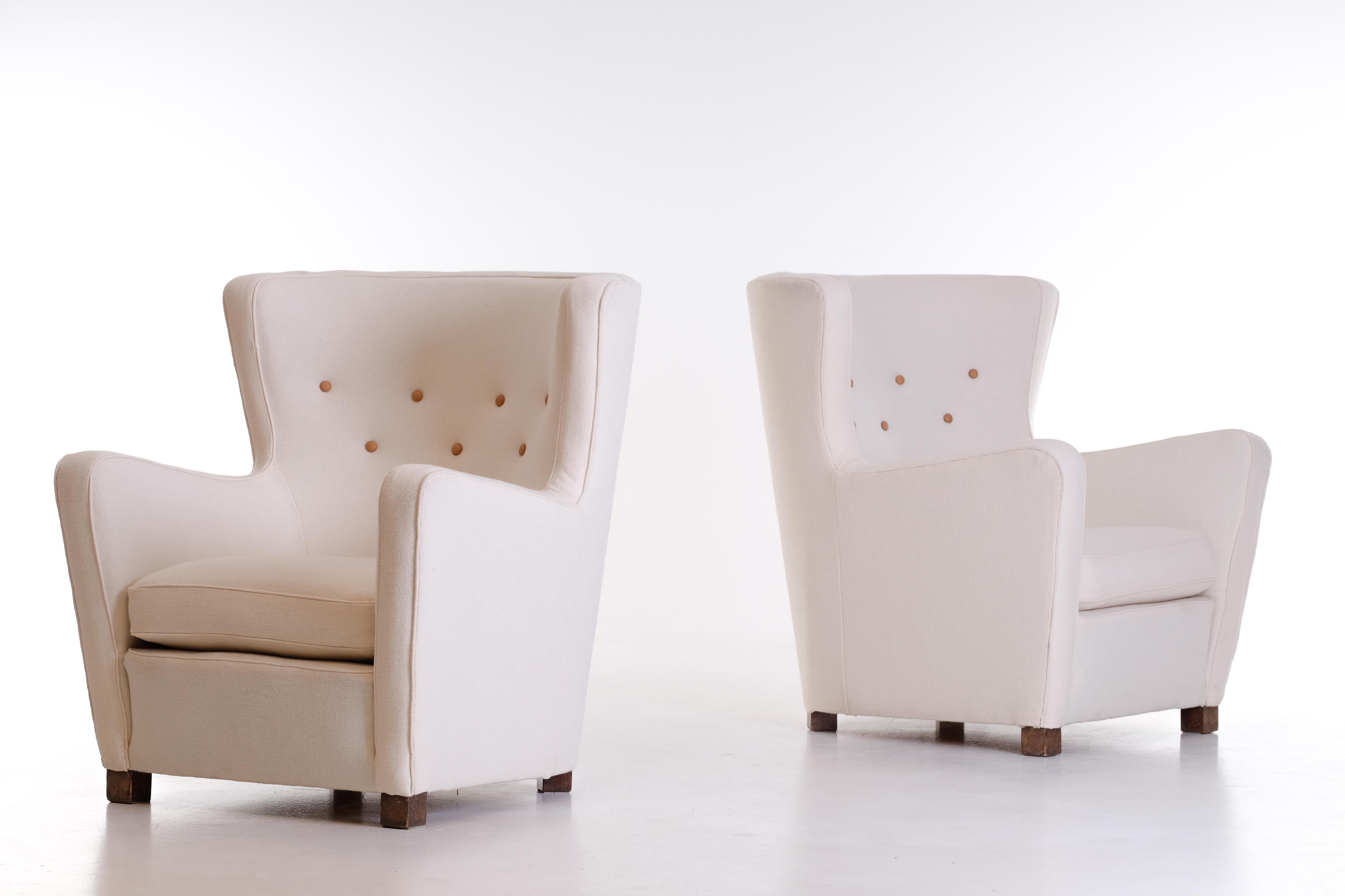 Paar skandinavische Sessel, 1930er-Jahre (Skandinavische Moderne) im Angebot
