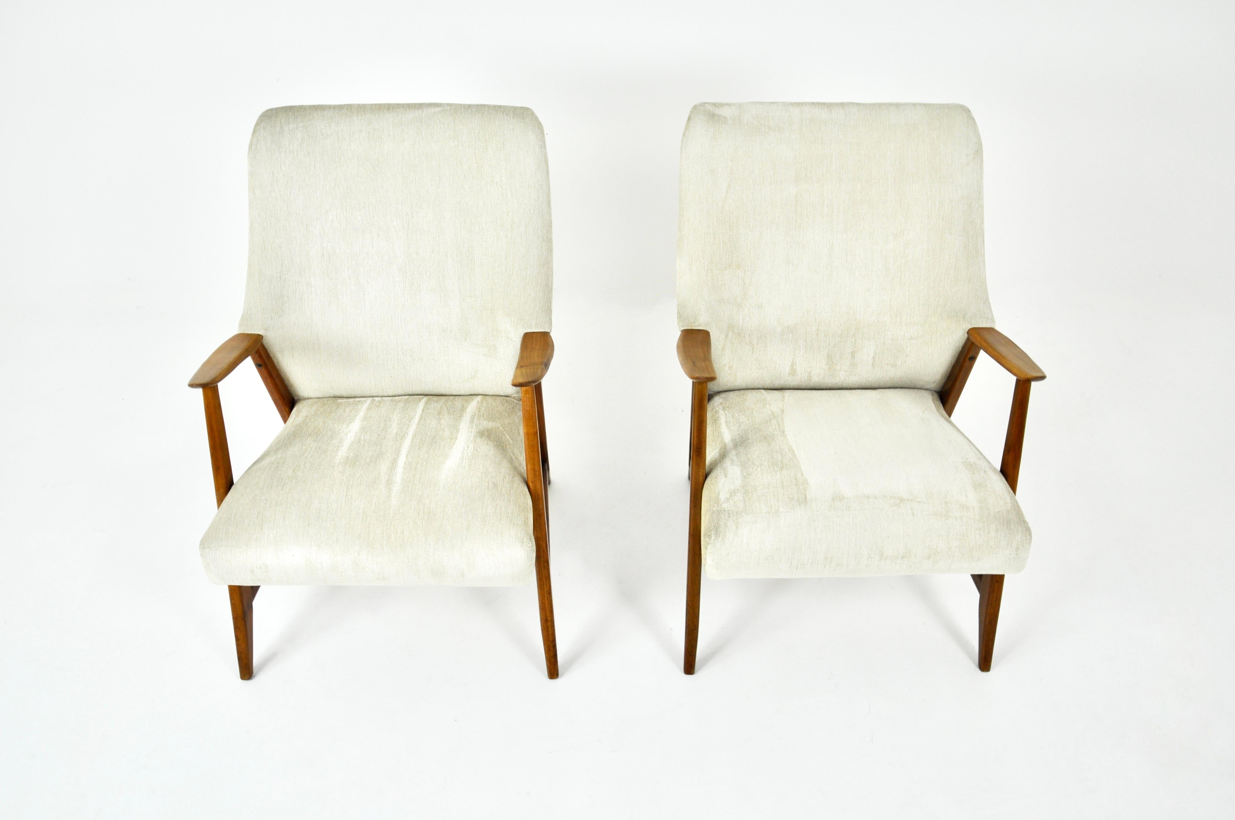 Pareja de sillones escandinavos, años 60 en venta 1