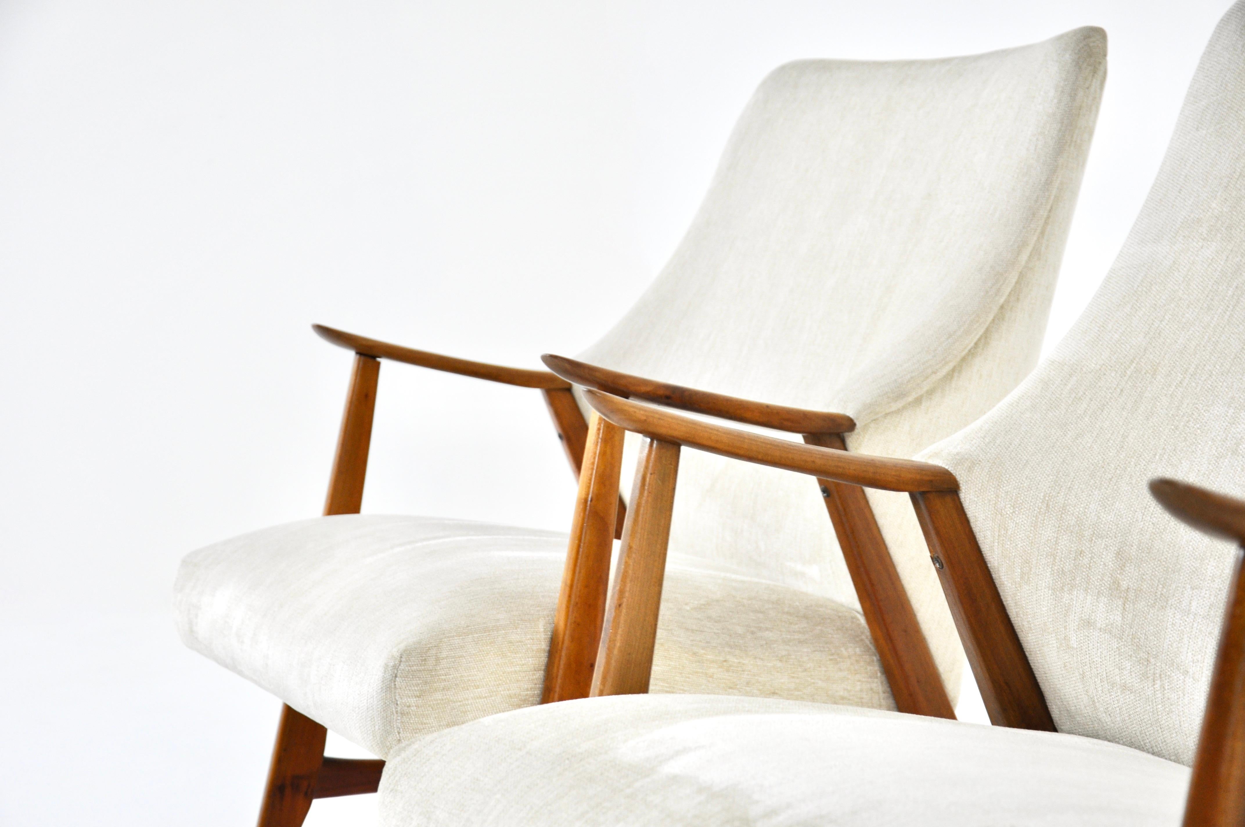 Pareja de sillones escandinavos, años 60 en venta 2