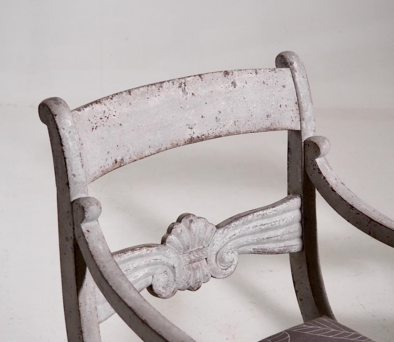 Pair of Scandinavian armchairs, circa 1840.
