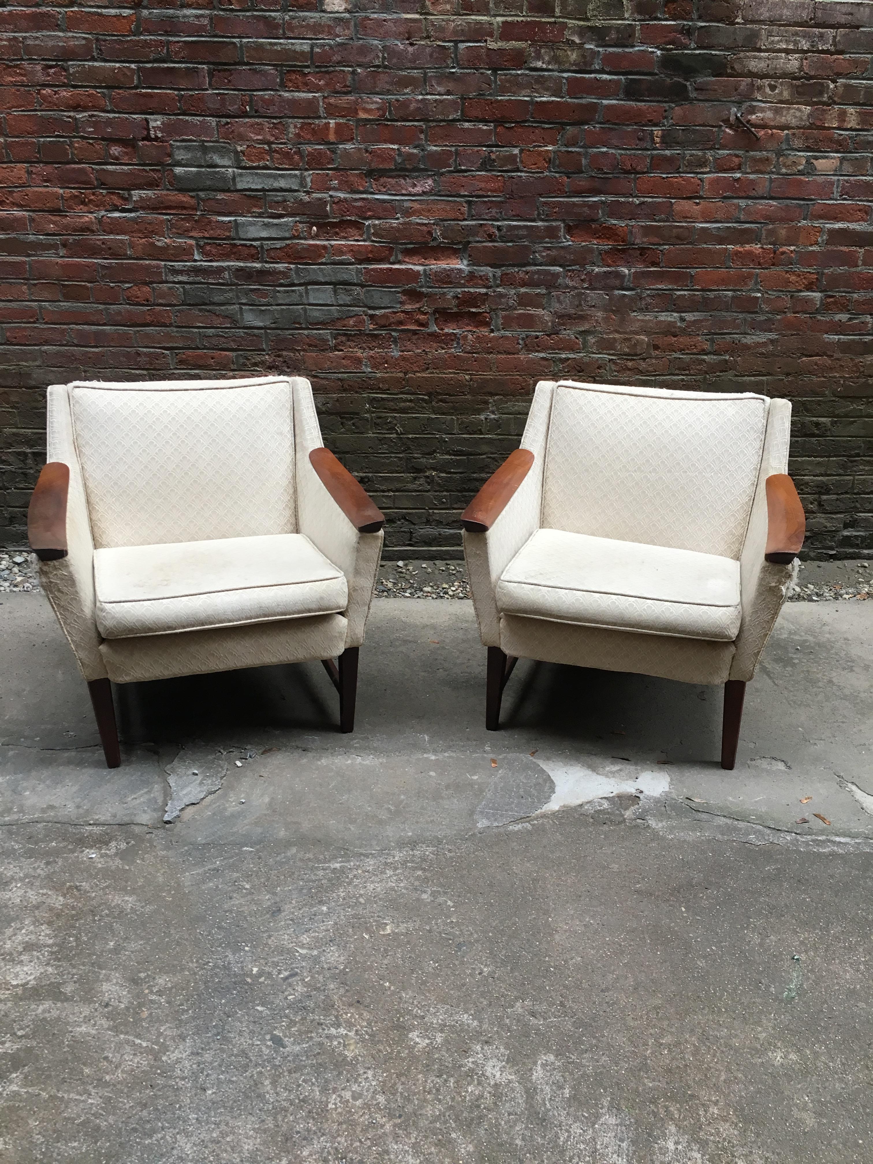 Pair of 1960s Mid-Century Modern 