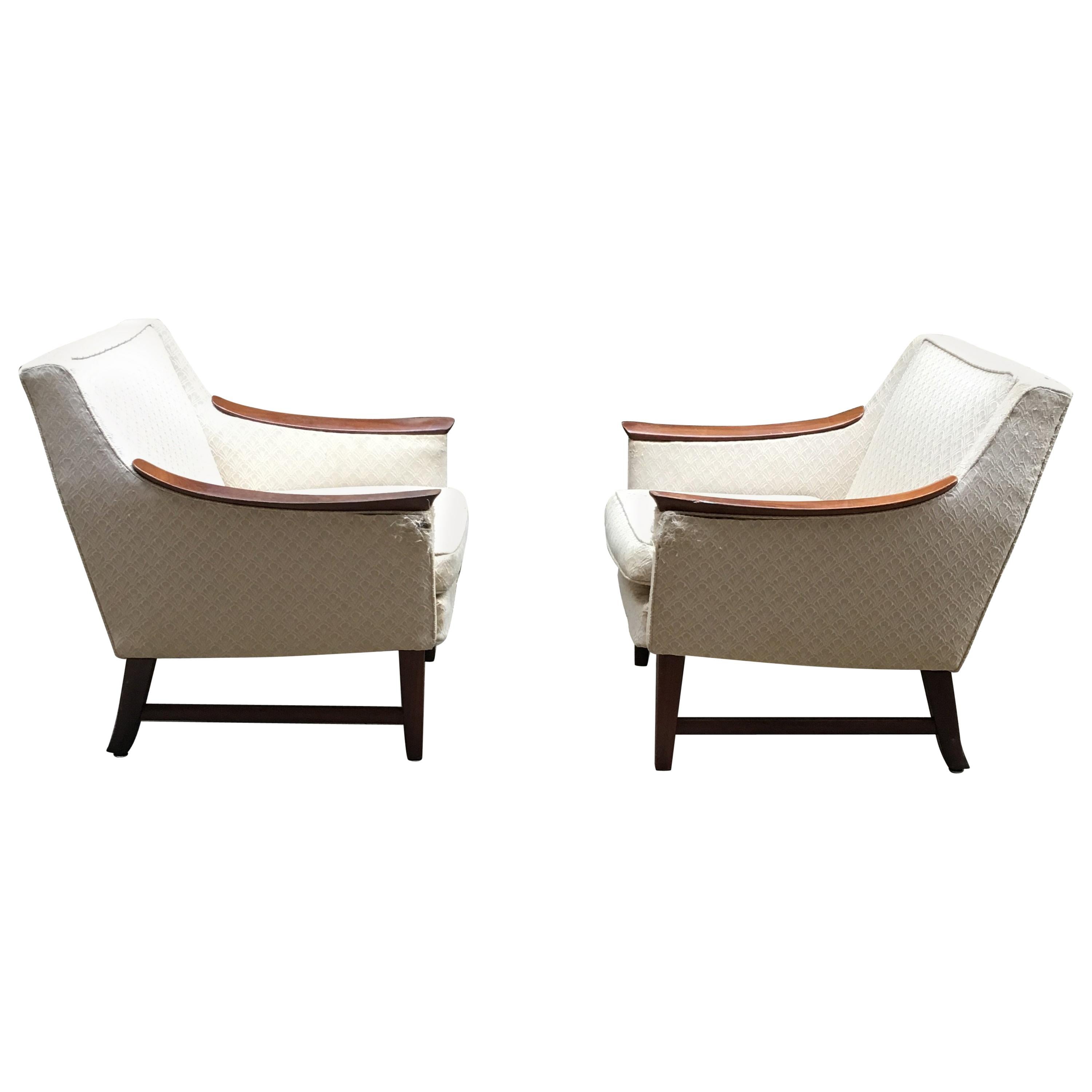 Pair of Scandinavian Armchairs in the Manner of Rastad and Relling