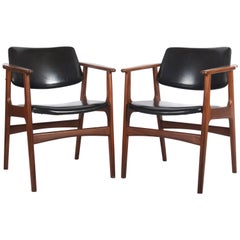 Pair of Scandinavian Armchairs in the Style of Erik Kirkegaard